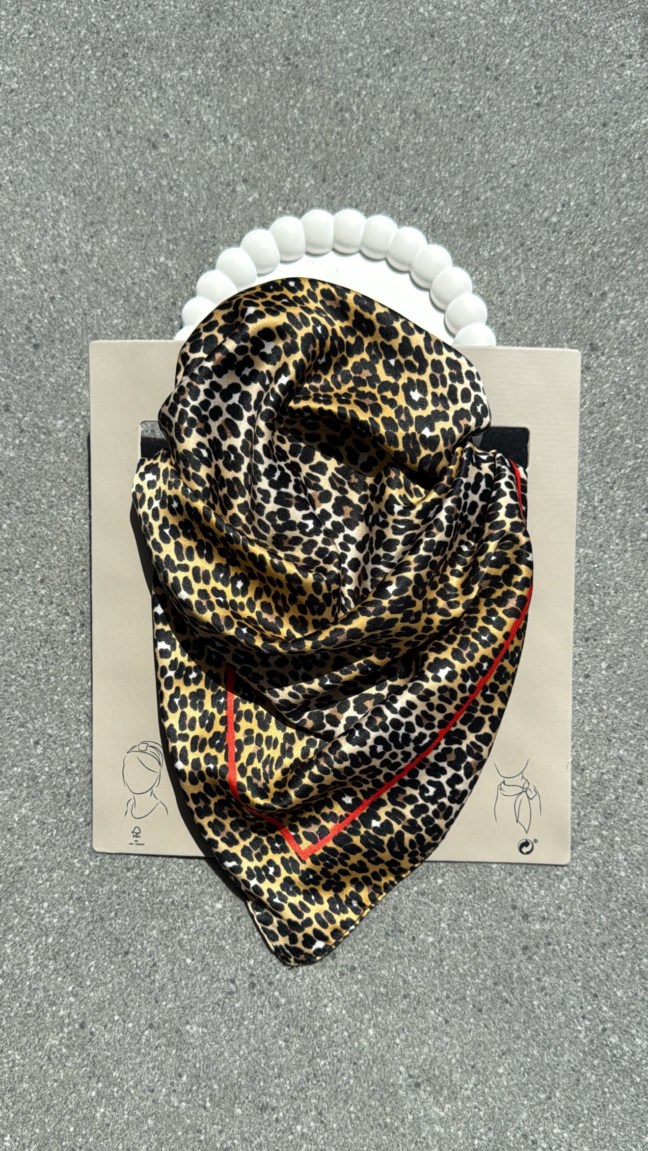 Leopar Desenli Fular