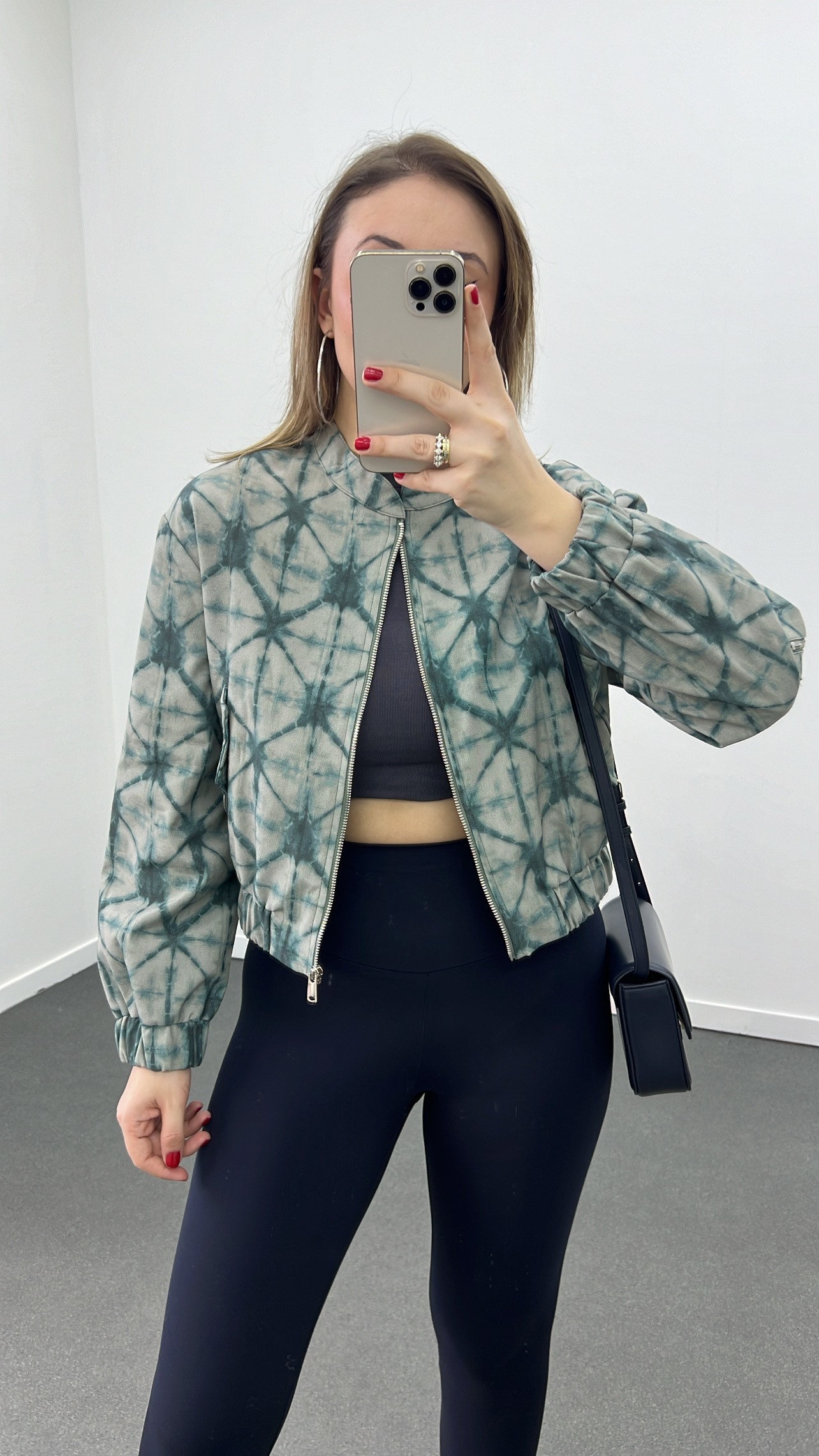 ZR Lacivert Yeşil Bomber Ceket