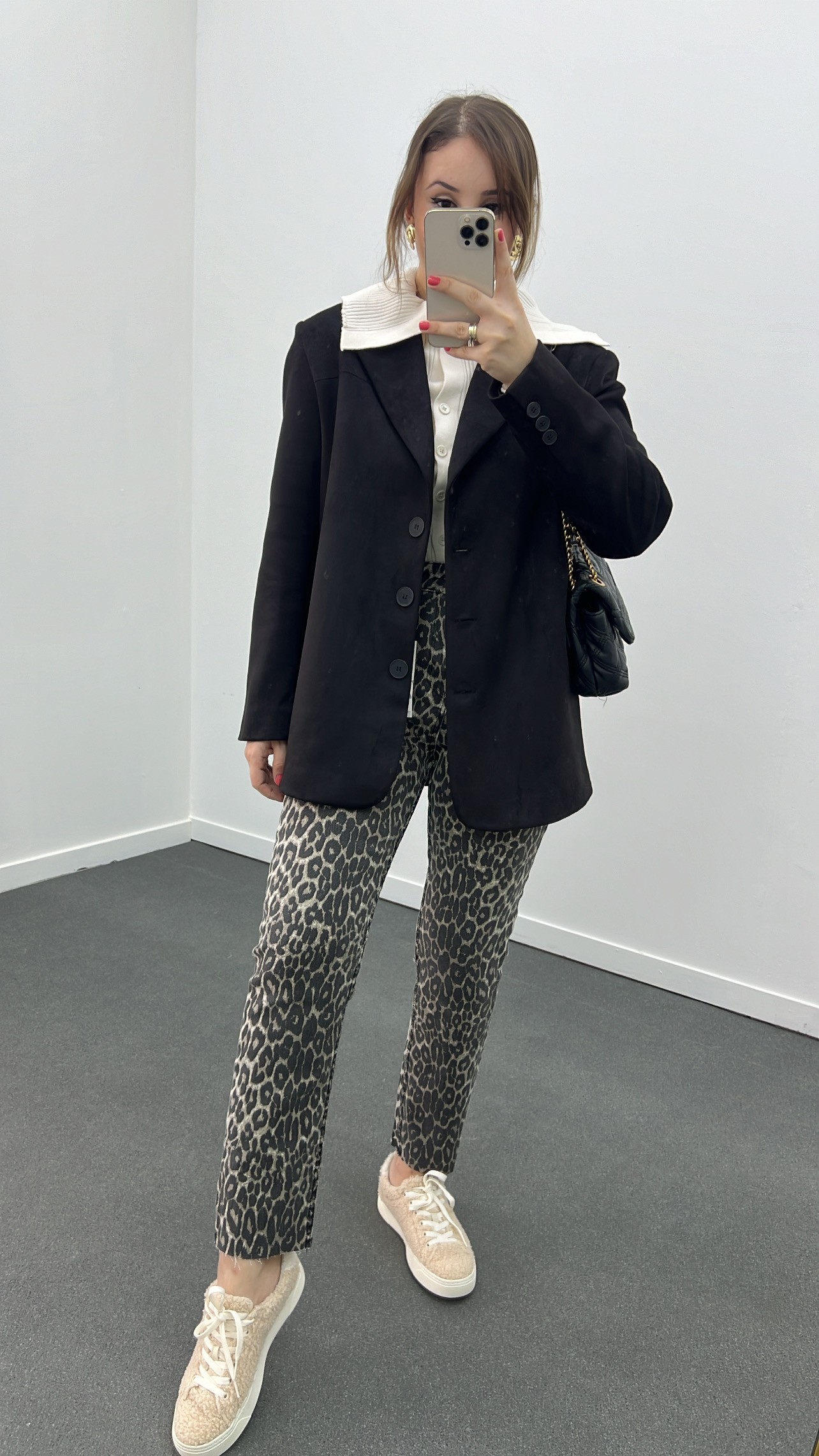 Massi Siyah Premium Süet Blazer Ceket