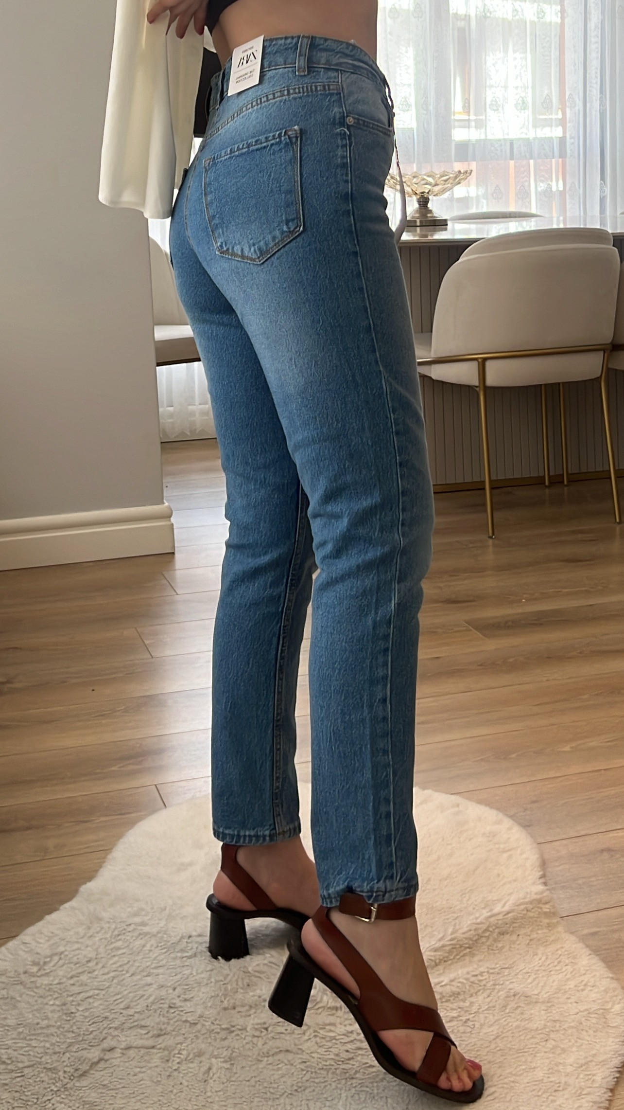 Oscar Kot Yıkamalı Mom Jeans