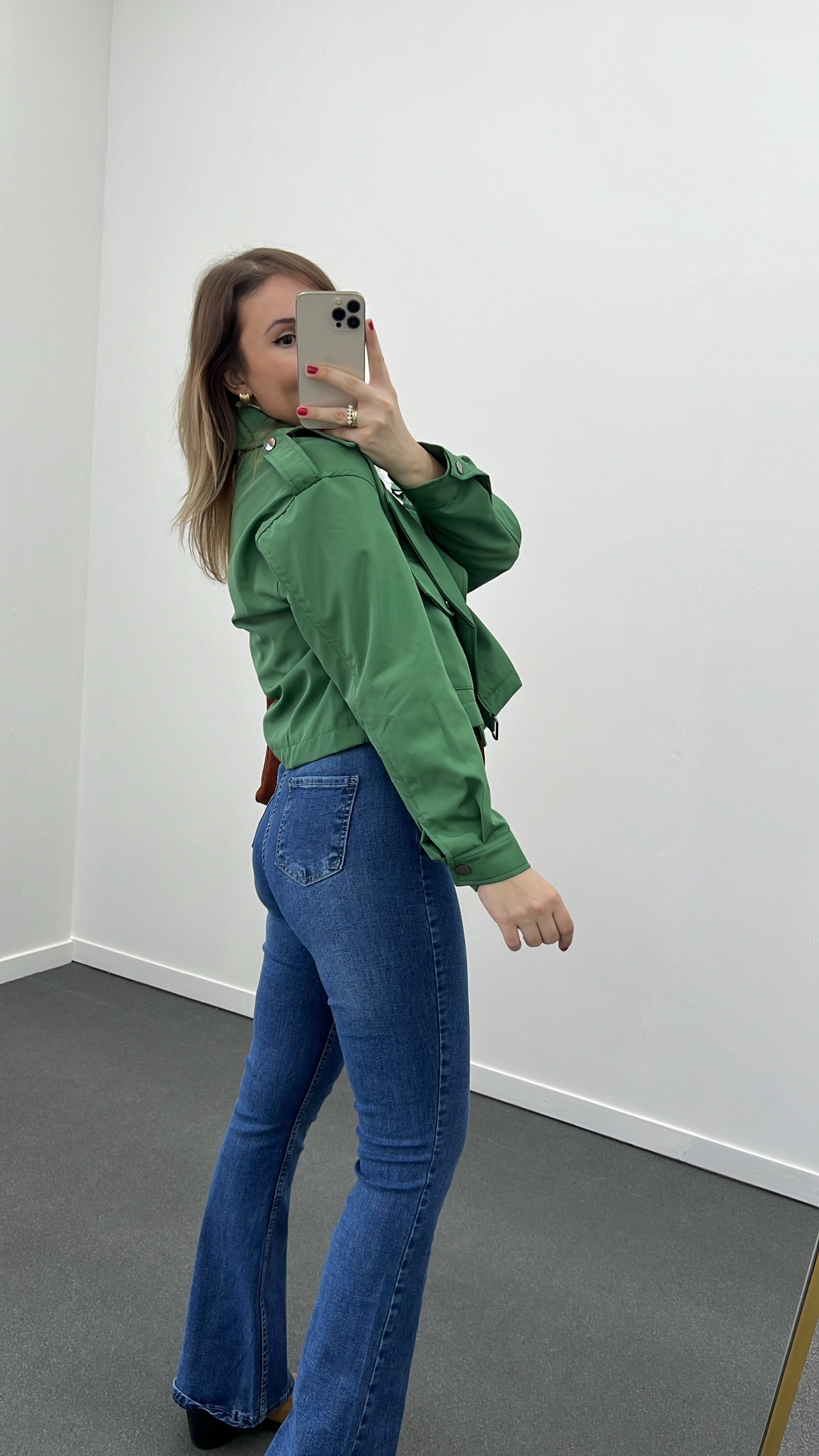 ZR Yeşil Kruvaze Model Trenç