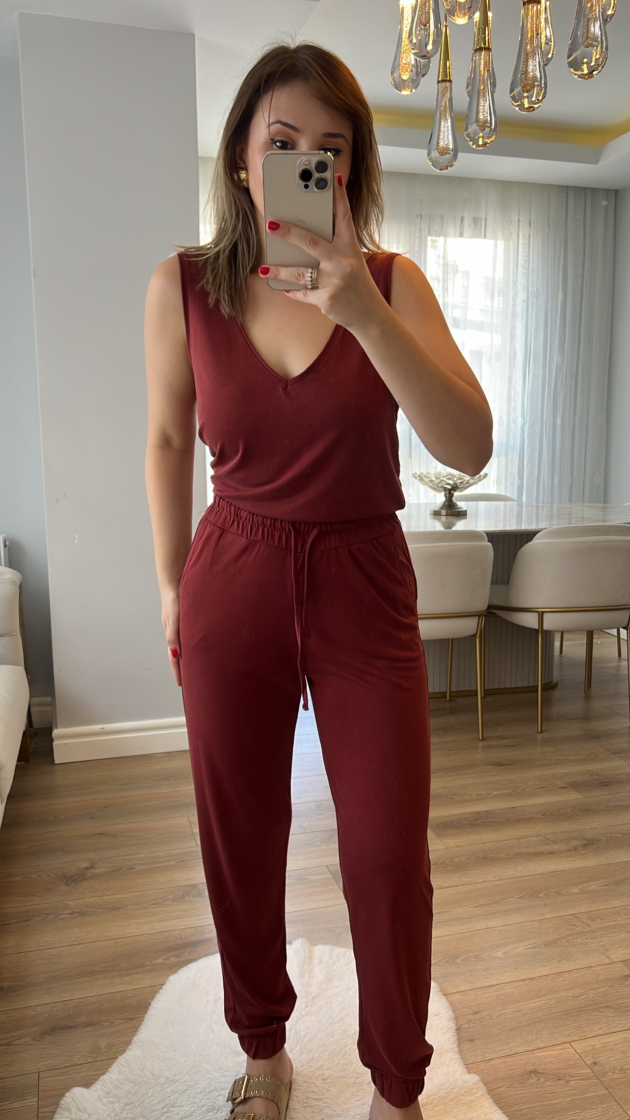Set de țesături modal Oysh Tile Color V Atlet și Jogger