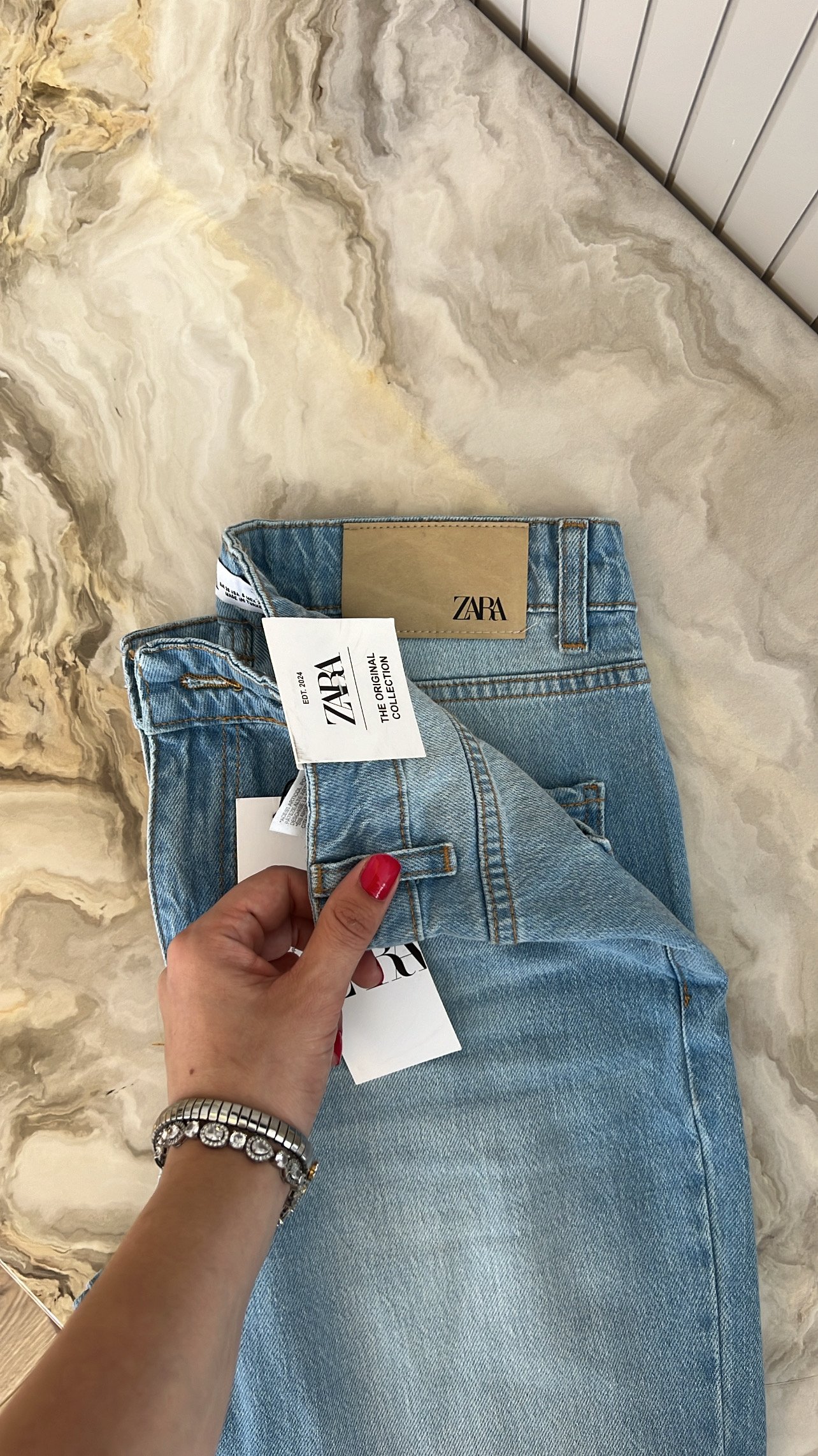 Constantina Açık Mavi Yarım Flare Jeans