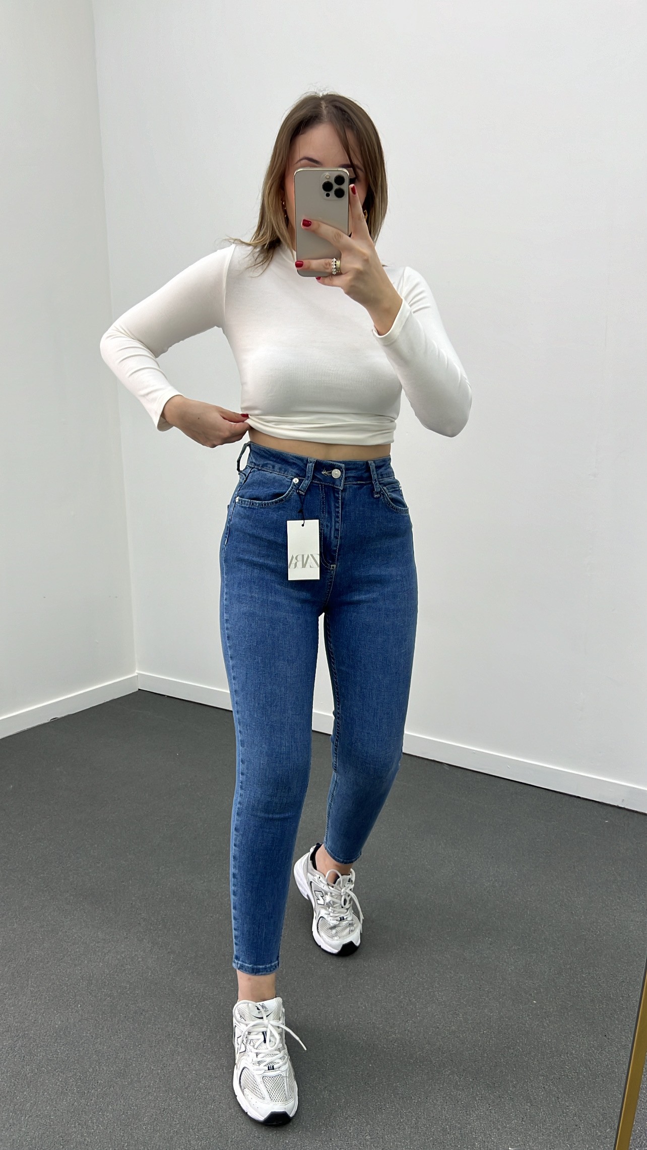 ZR Açık Kot Süper Likralı Toparlayıcı Skinny Jeans