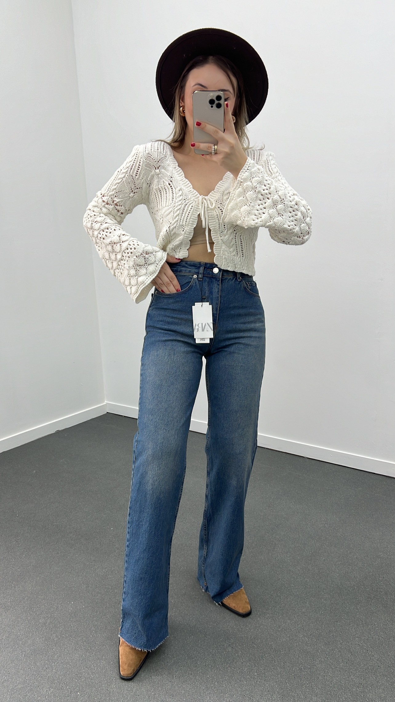 Roma Tint Yıkamalı Wide Leg Jeans