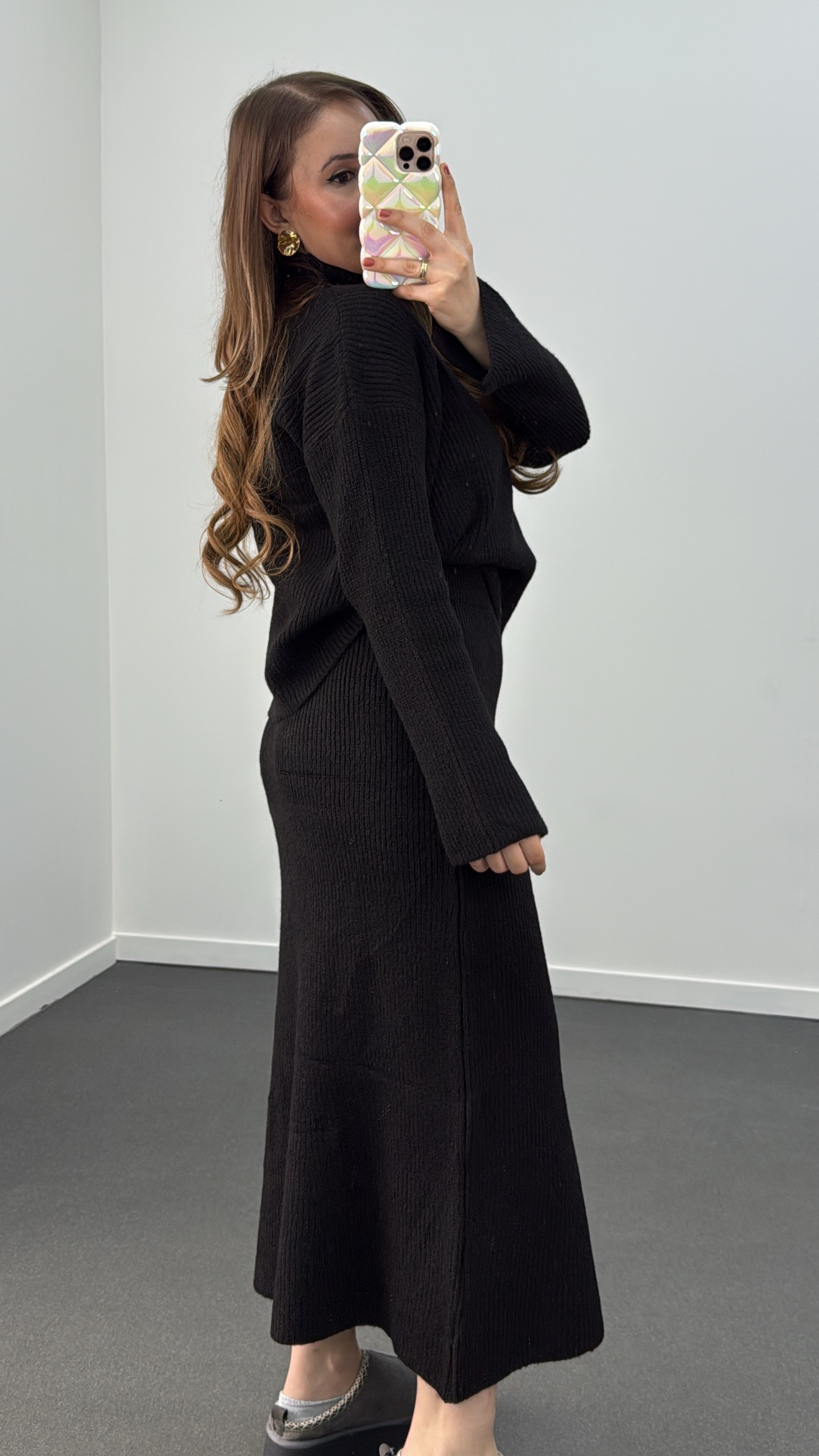 Brooke Siyah Triko Takım 