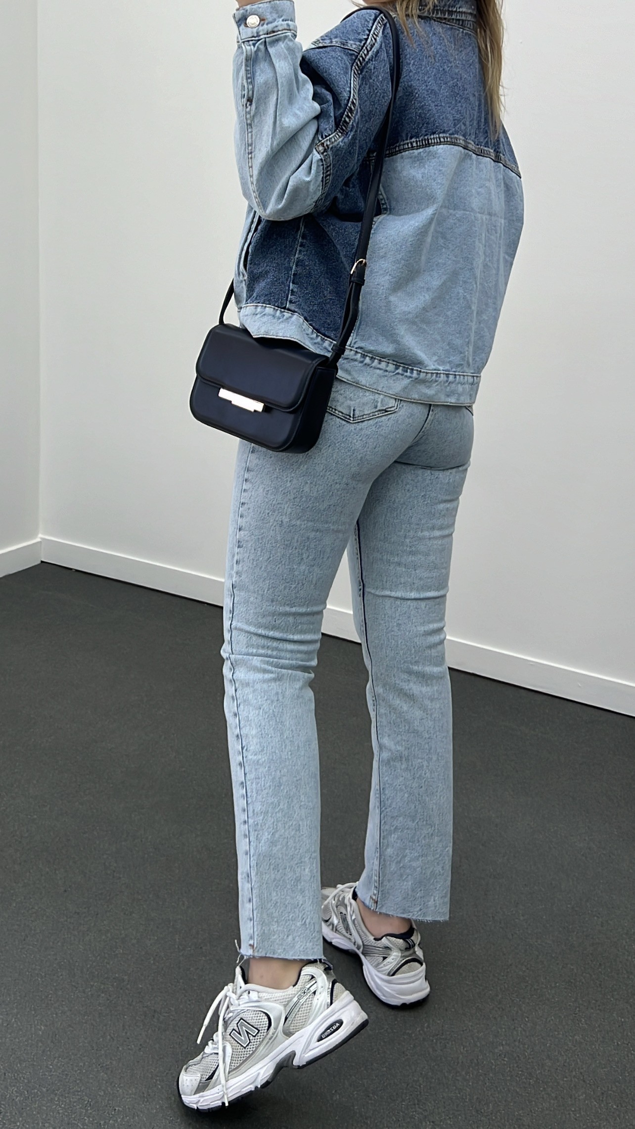 ZR Çift Renkli Denim Kot Ceket