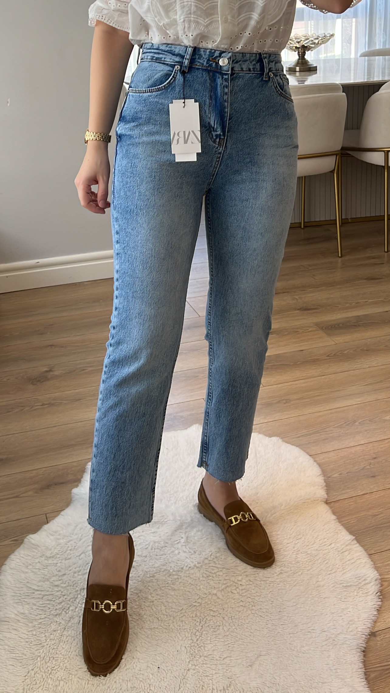 Juliet Orta Kot Ton Yüksek Bel Slim Fit Jean