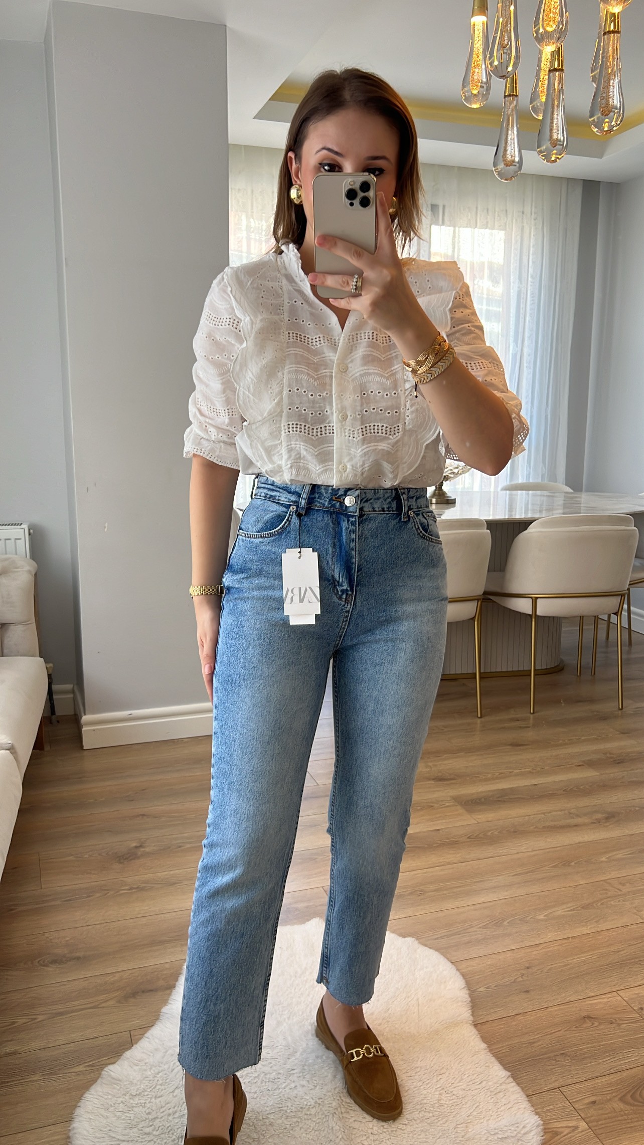 Juliet Orta Kot Ton Yüksek Bel Slim Fit Jean