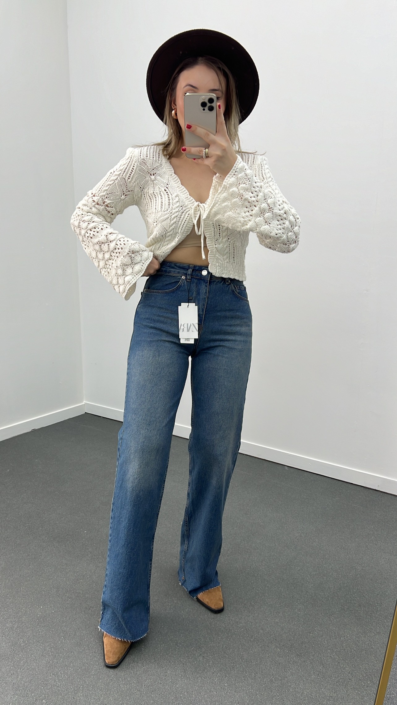 Roma Tint Yıkamalı Wide Leg Jeans