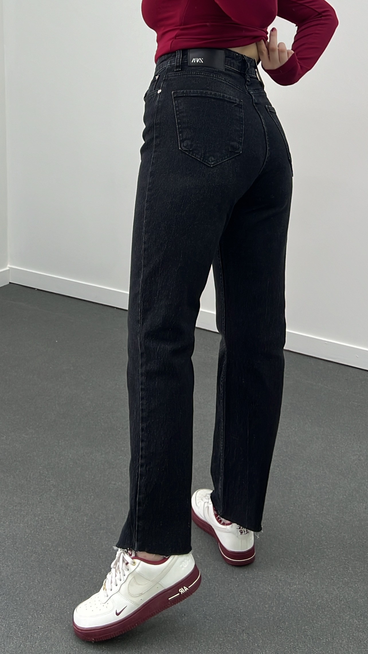 Mykonos Antrasit Yıkamalı Kot Slim Straight Jeans