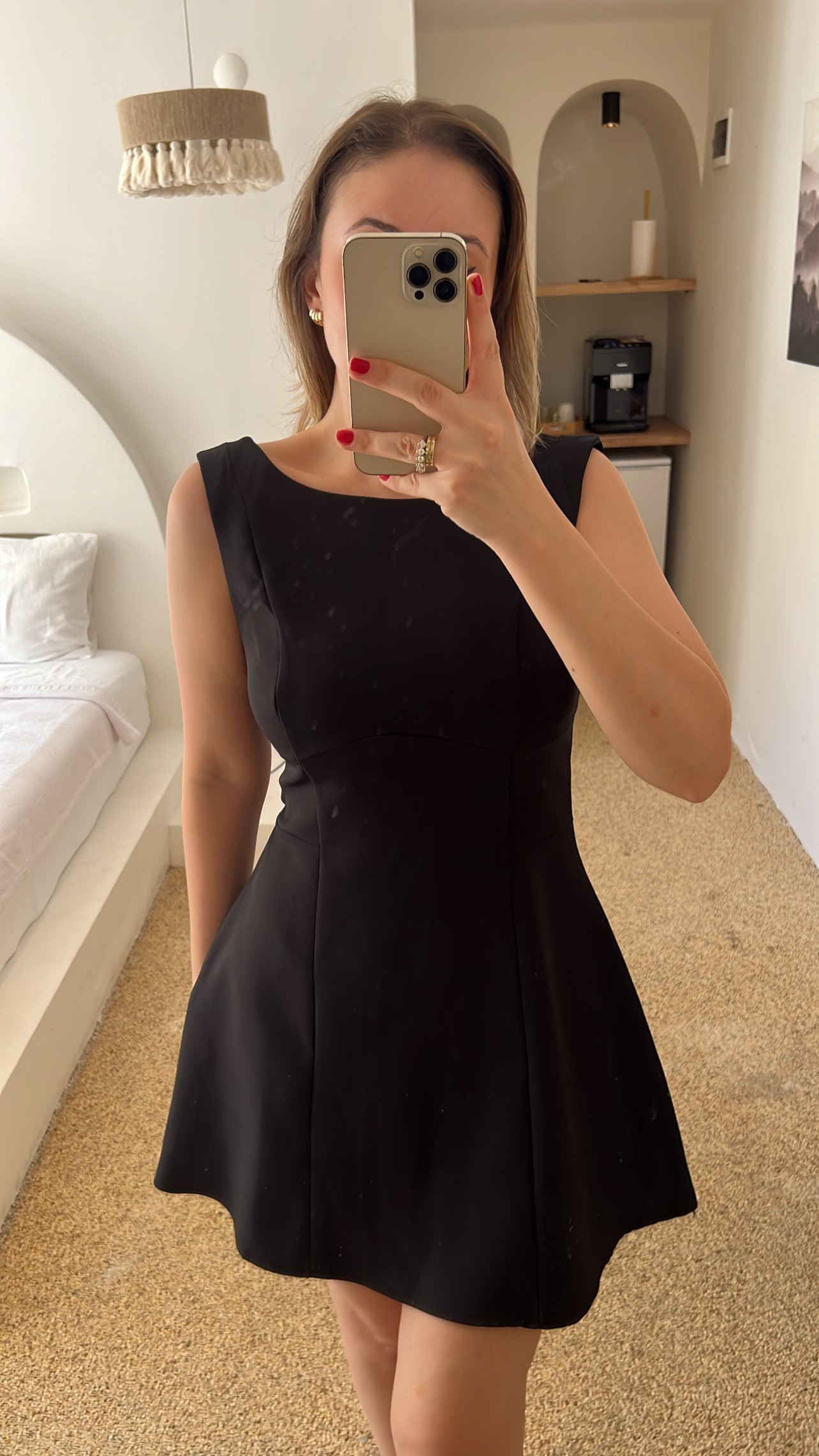 Margot Siyah Mini Elbise 