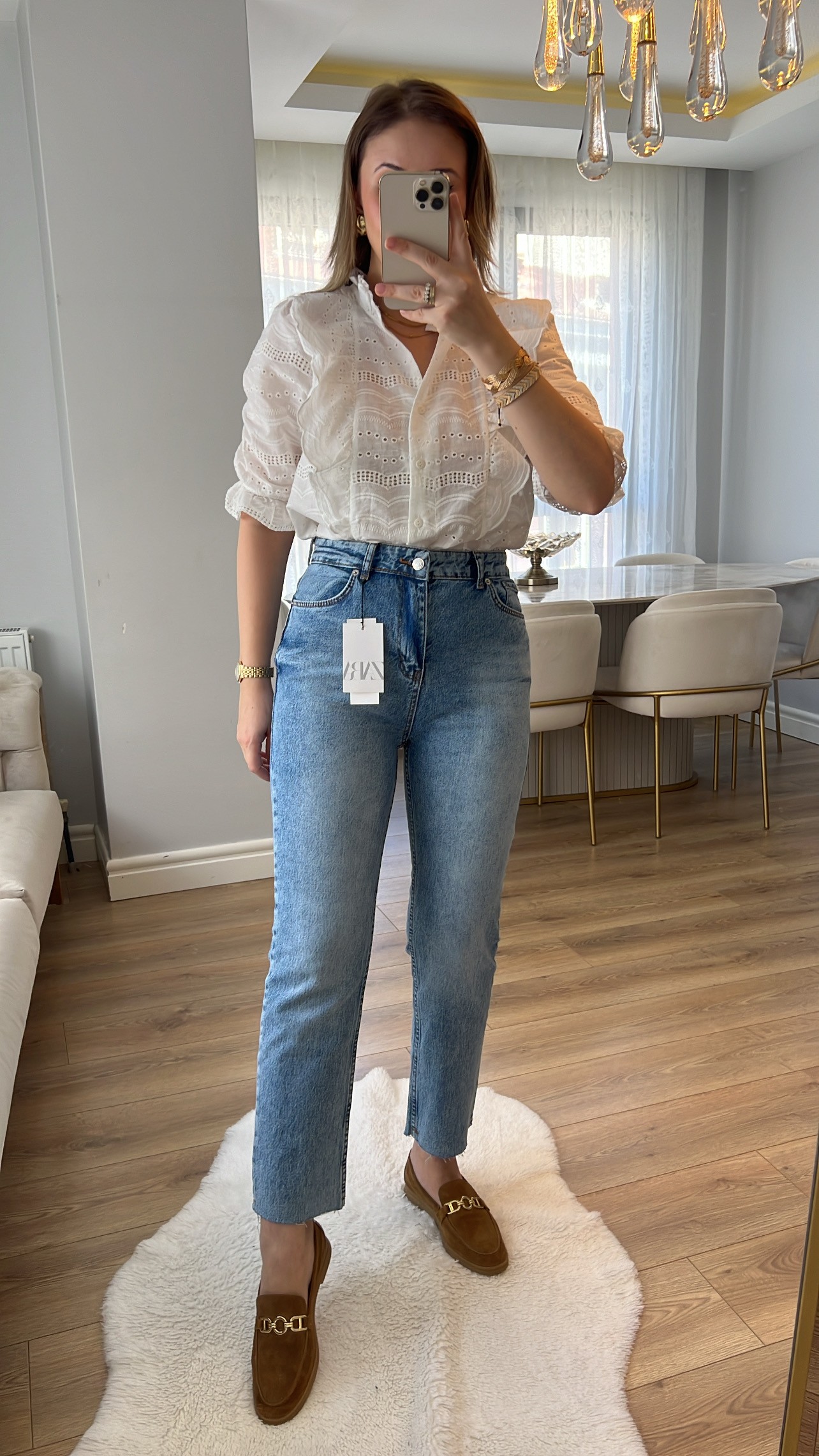 Juliet Orta Kot Ton Yüksek Bel Slim Fit Jean