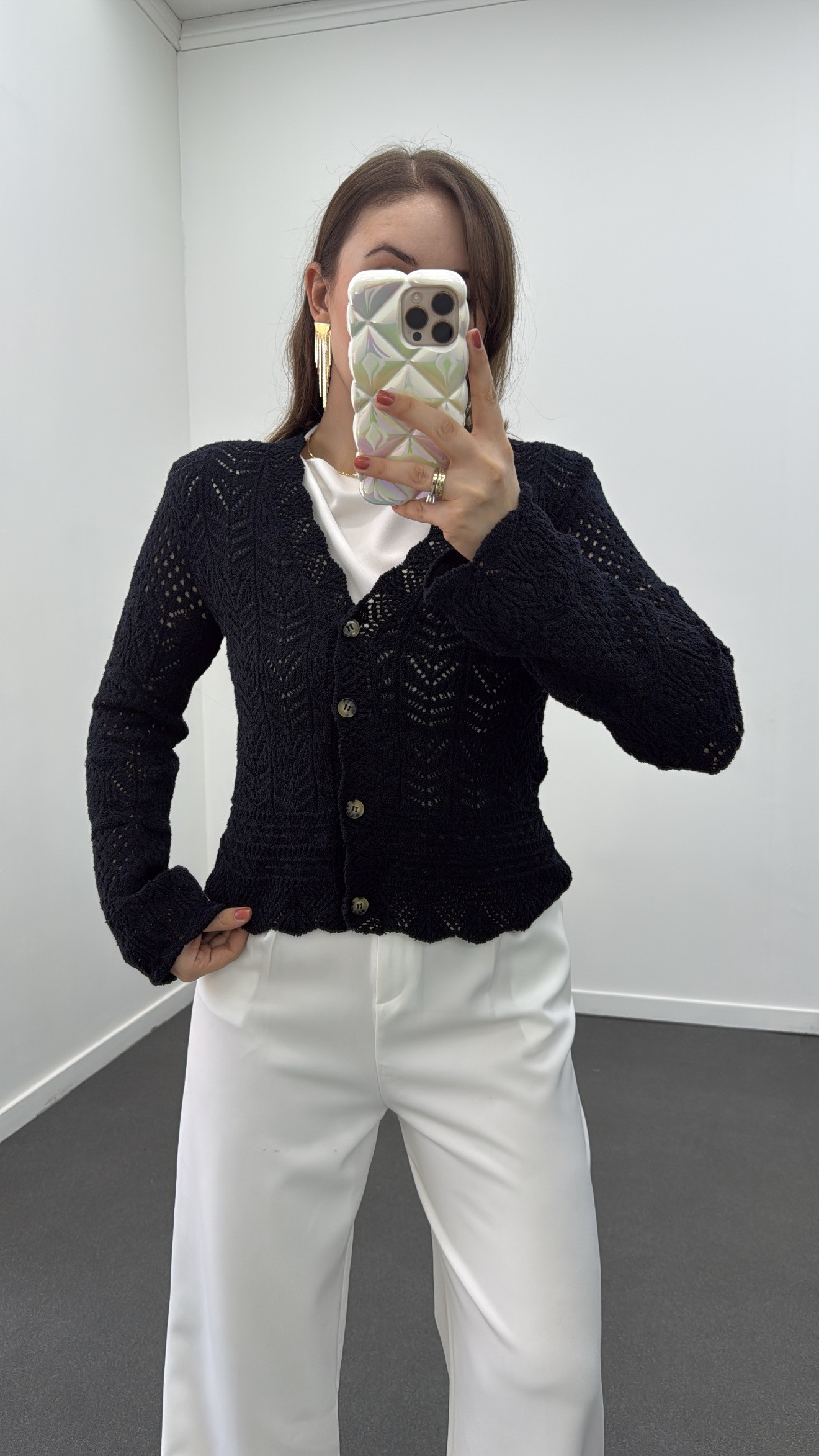 Cardigan Muse Bleumarin Tricotaj