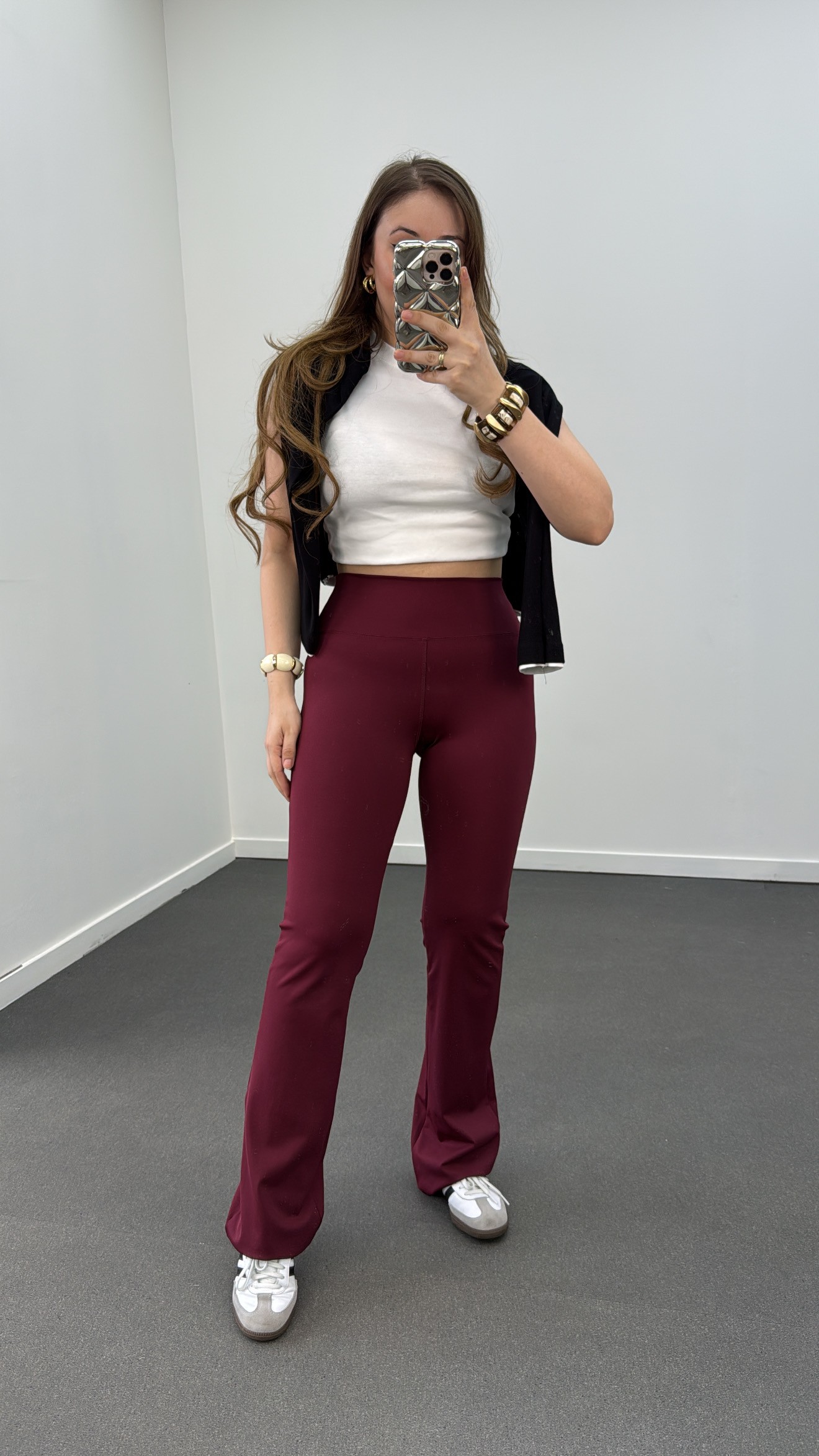 Hola Collanți spanioli super confortabili cu talie super înaltă Burgundy