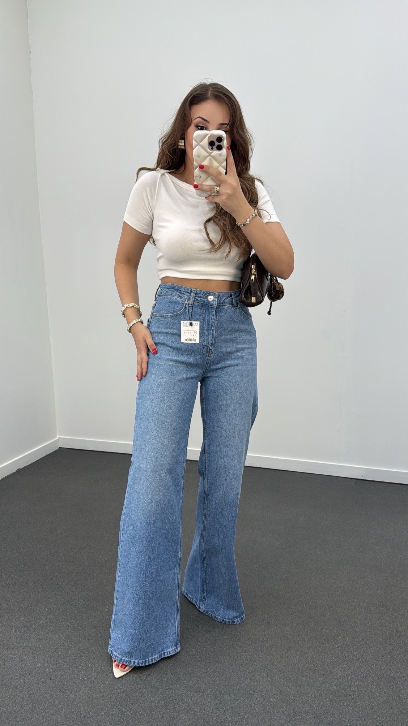 Marciano Denim Spalat Lycra Palazzo Jean