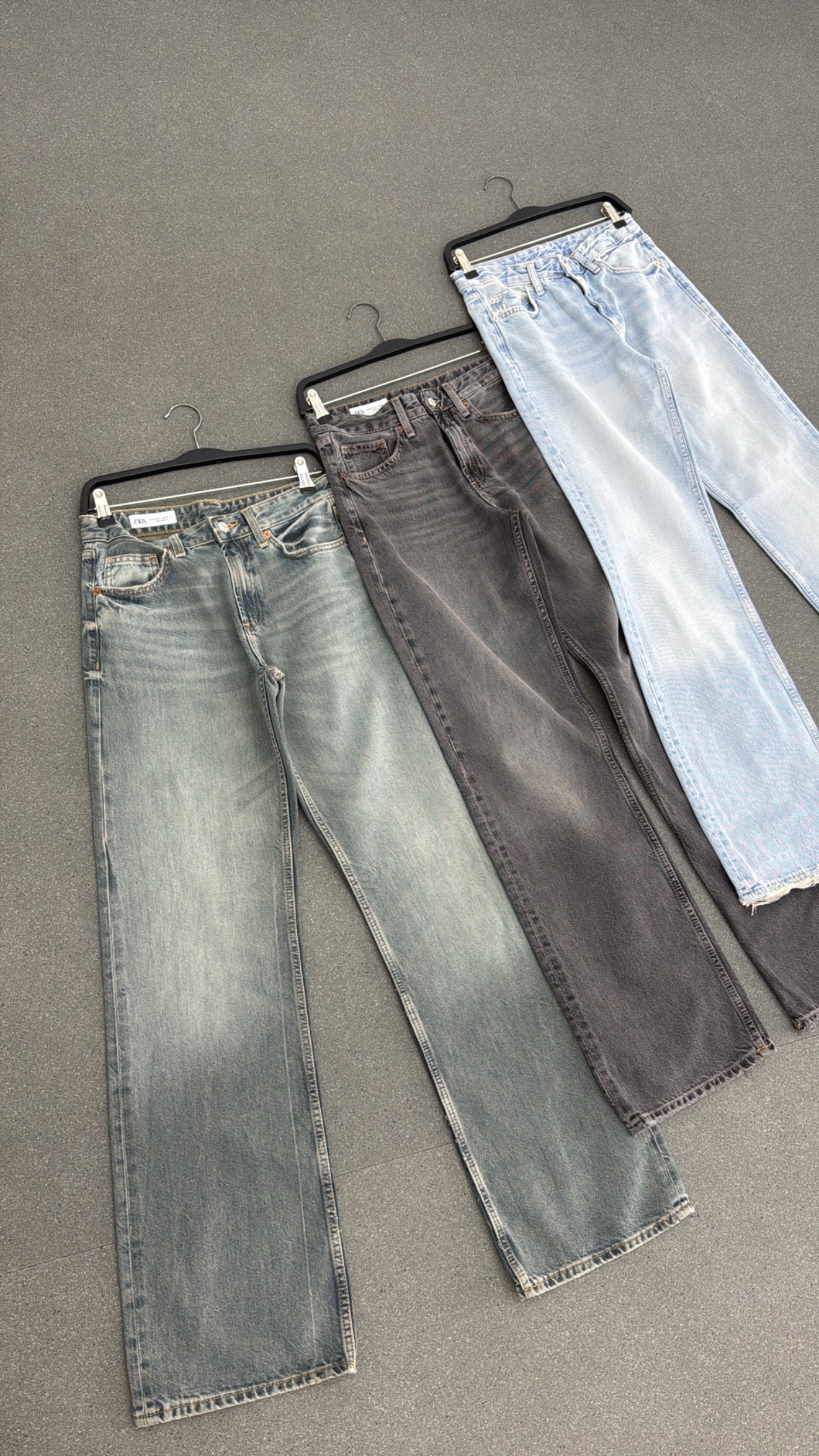 Chicago Gri Yıkamalı Wide Leg Jeans