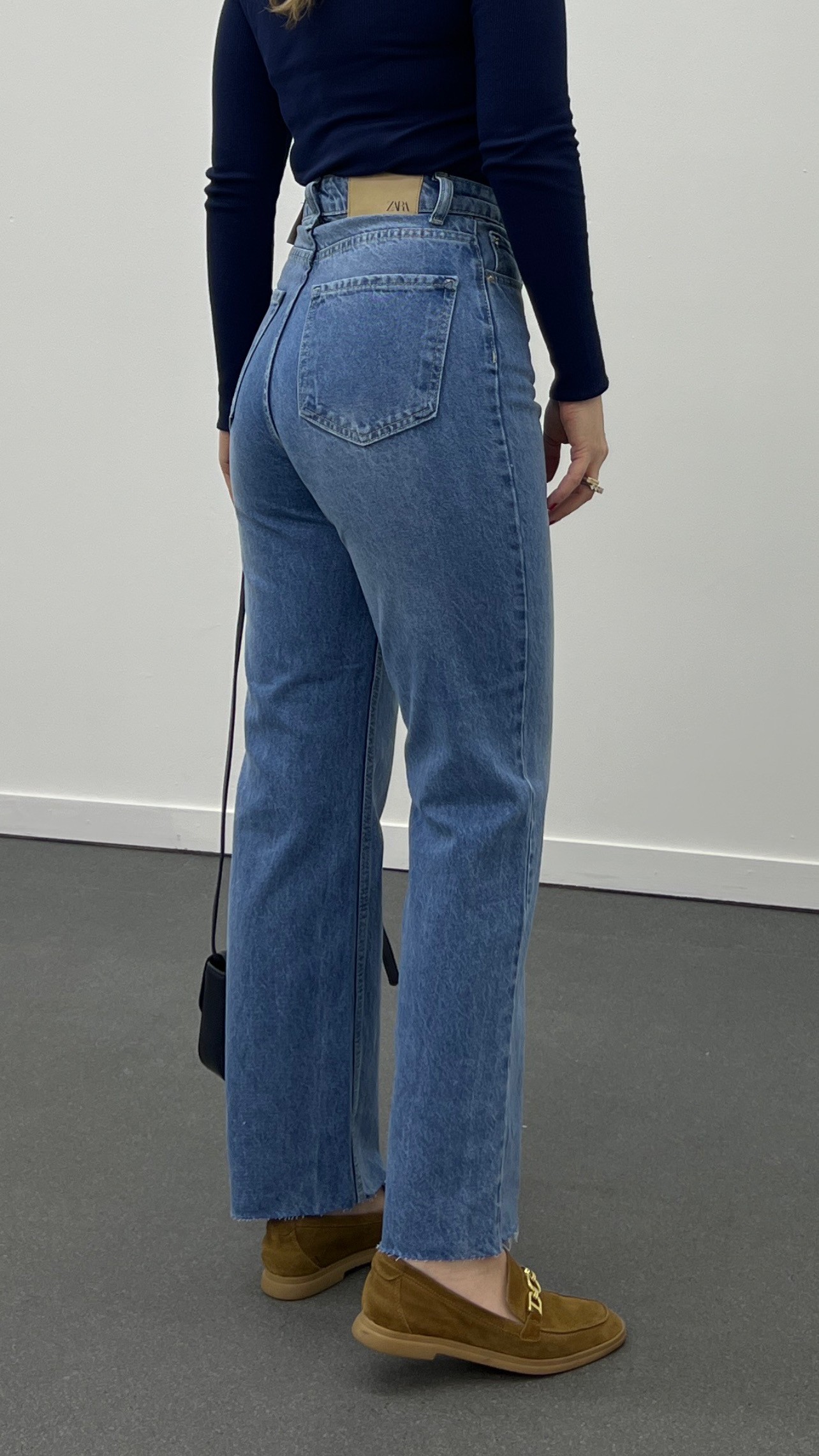 Mykonos Blue Yıkamalı Kot Slim Straight Jeans