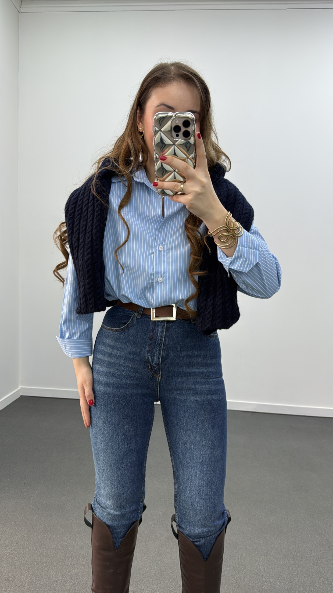 Jean Juliet Tint Wash cu talie înaltă, slim fit