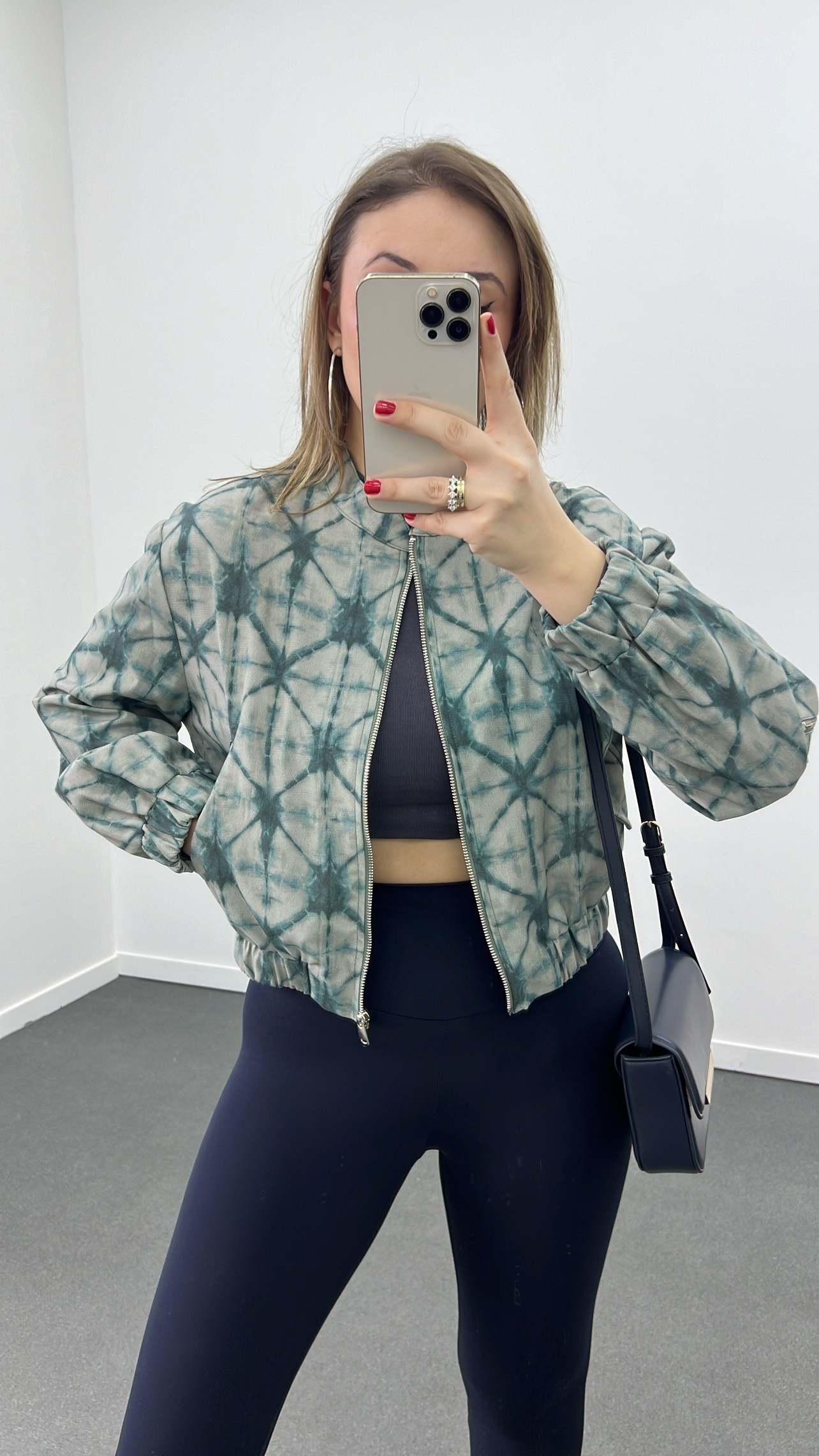 ZR Lacivert Yeşil Bomber Ceket