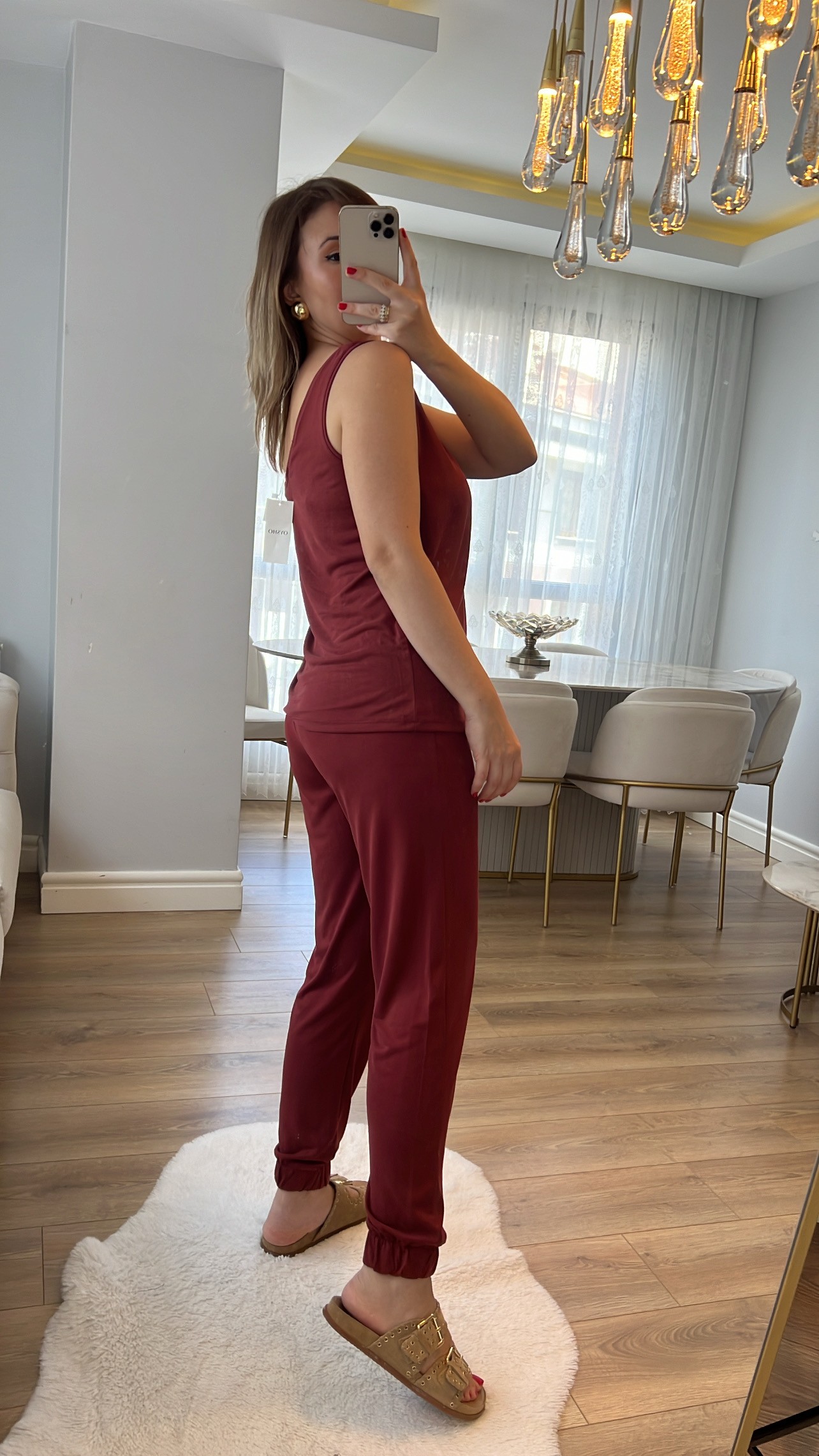 Set de țesături modal Oysh Tile Color V Atlet și Jogger