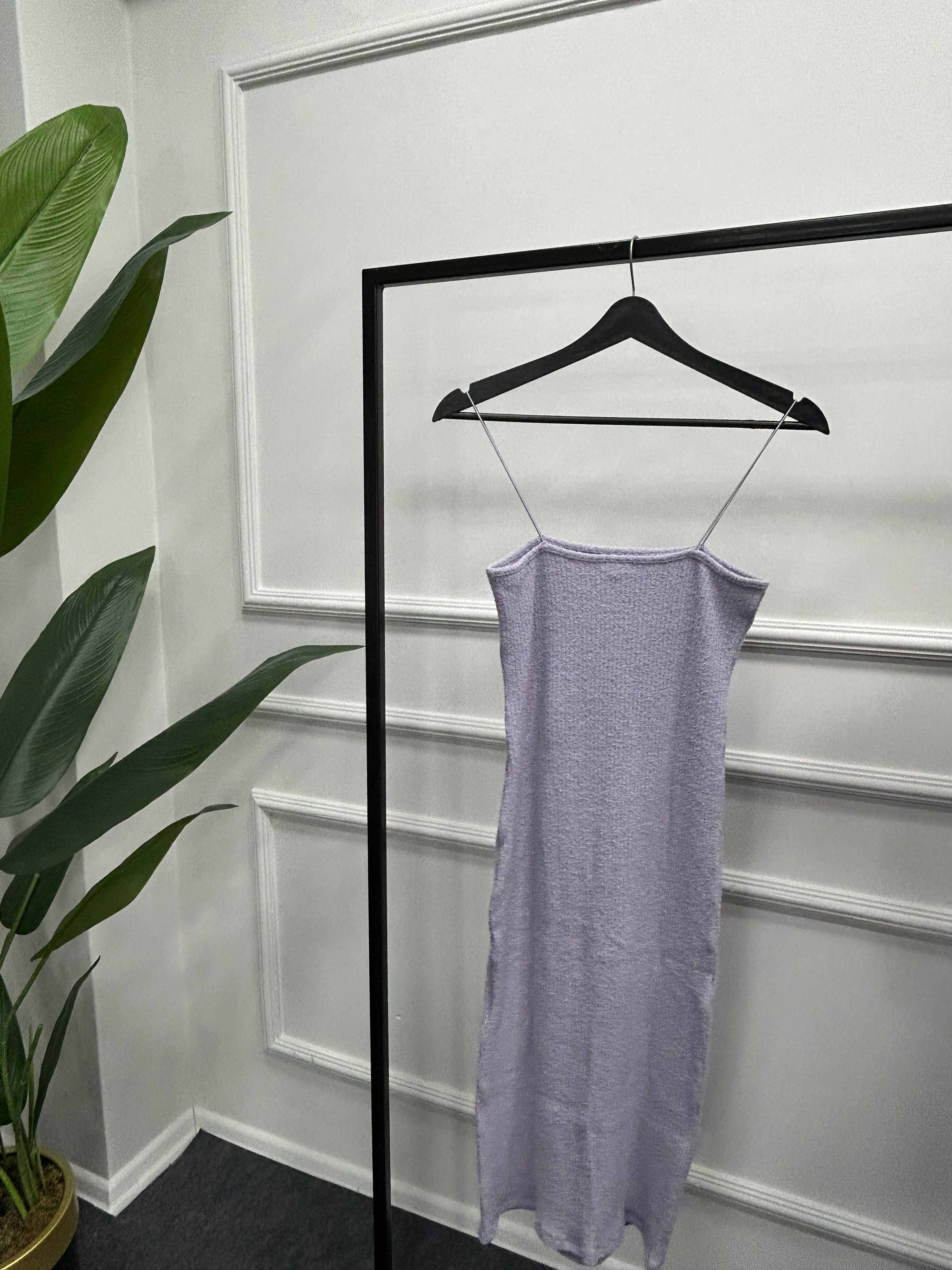 Topshop Lila İnce Askılı Elbise DFL 