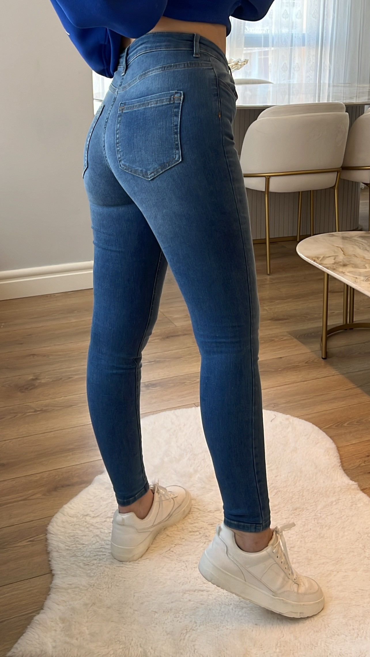 Only Koyu 5 Düğmeli Toparlayıcı Skinny Jeans