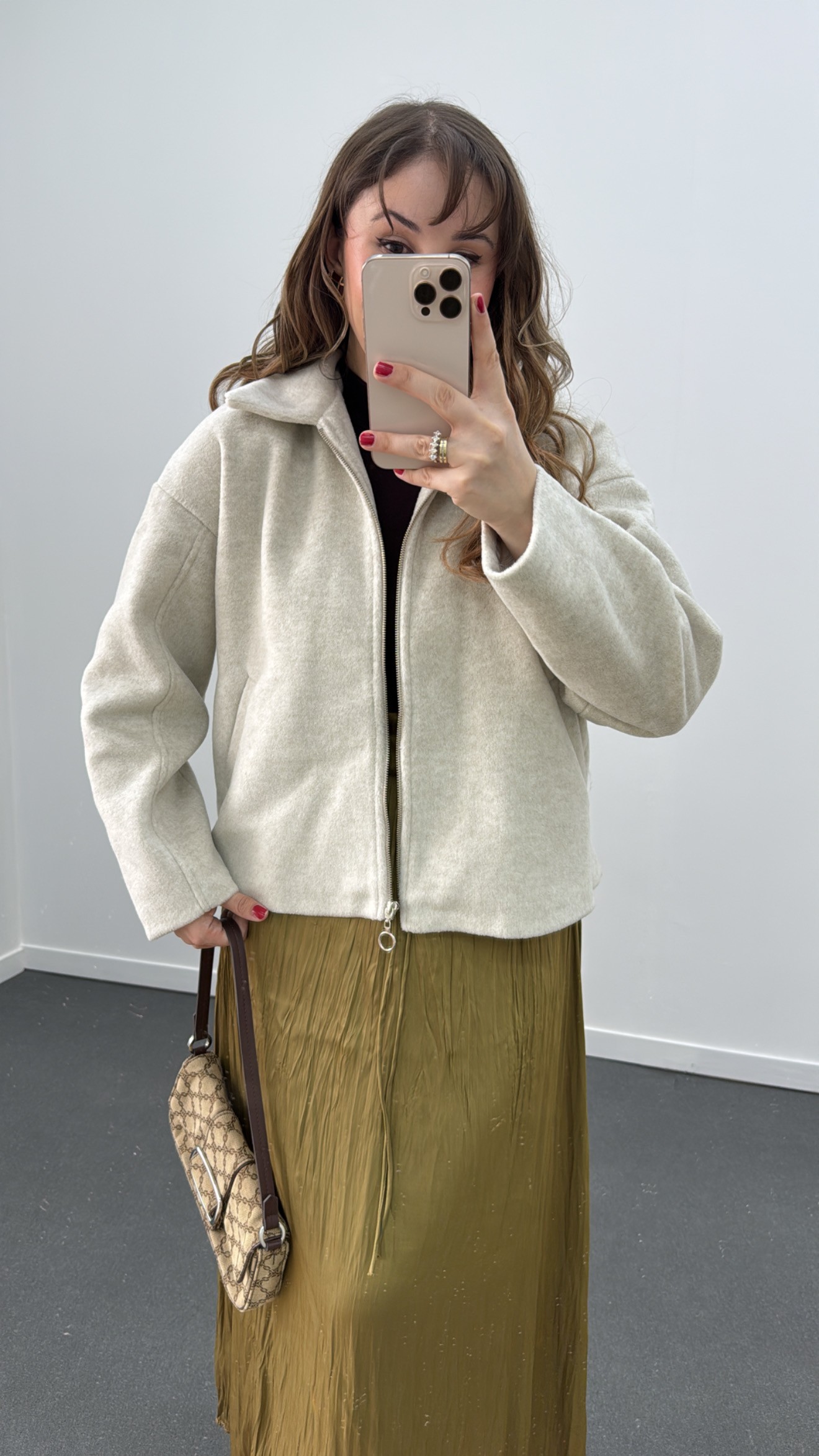 ZR Stone Colour Stamp Coat
