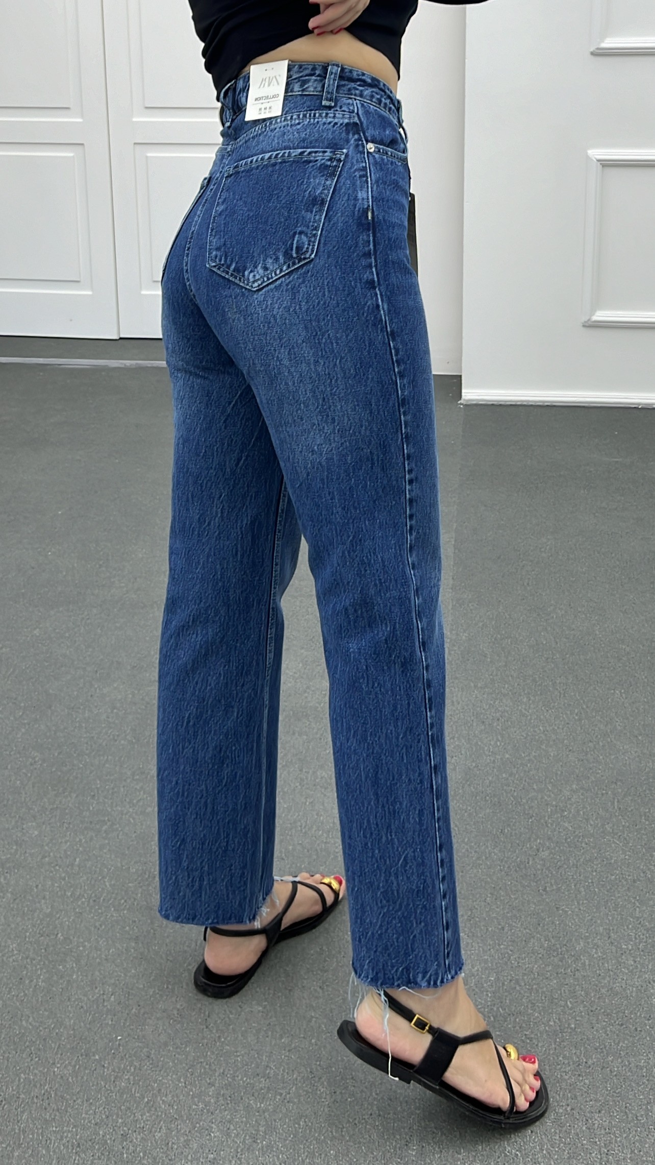 Mykonos Koyu Yıkamalı Kot Slim Straight Jeans