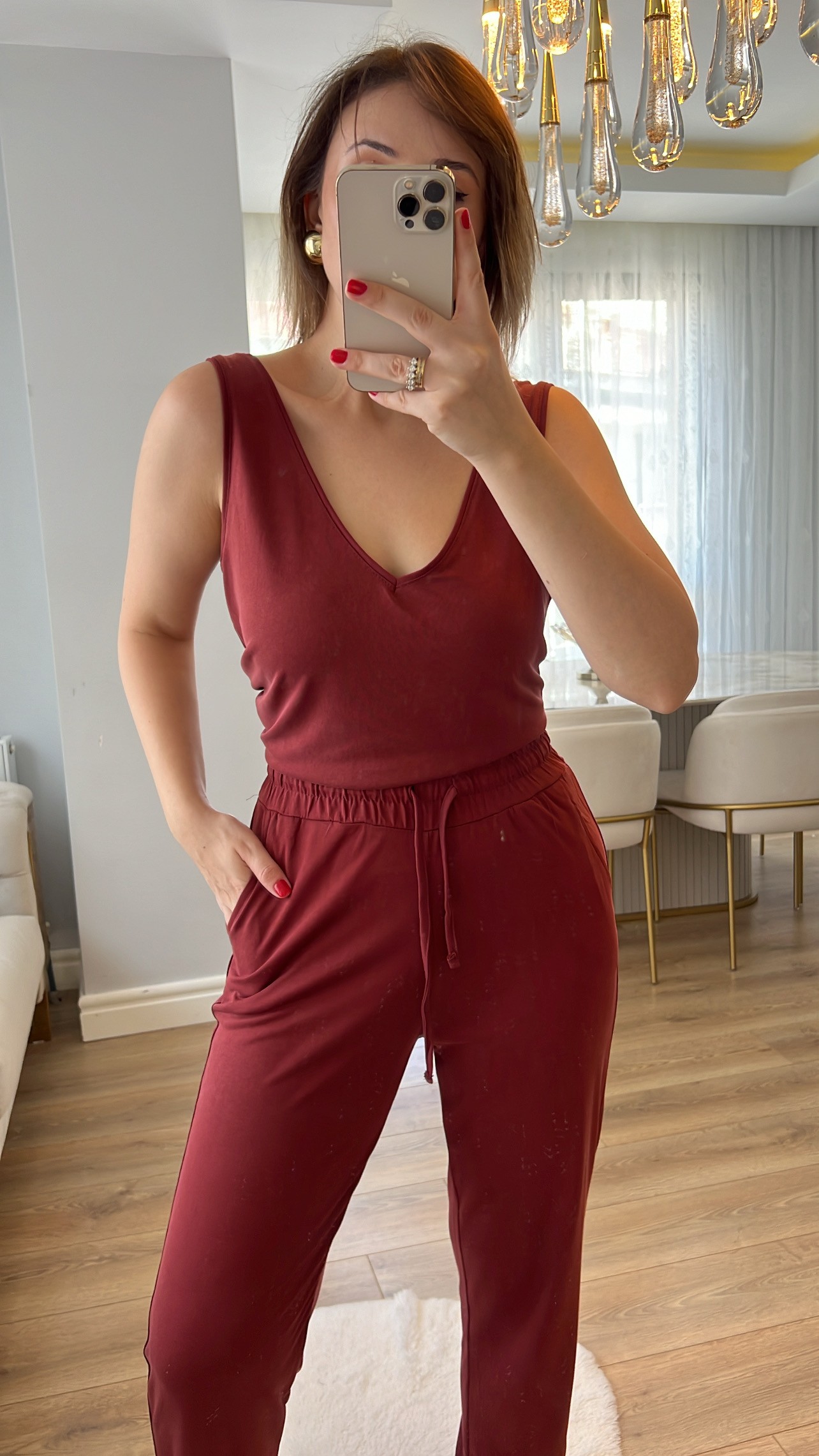 Set de țesături modal Oysh Tile Color V Atlet și Jogger