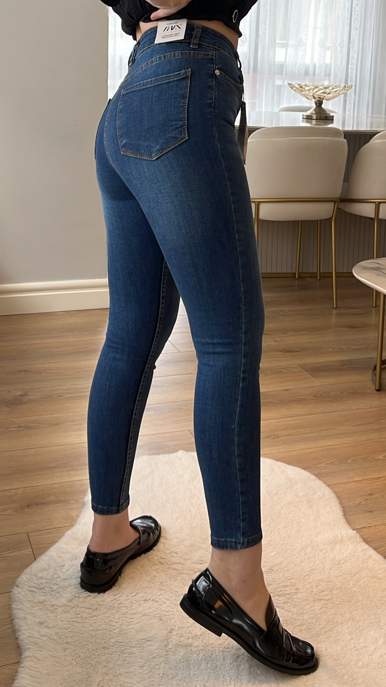 ZR Lacivert Toparlayıcı Skinny Jeans