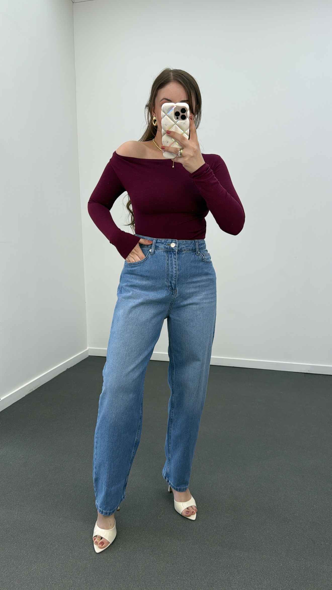 Rulet Açık Kot Yıkama Baloon Fit Jeans