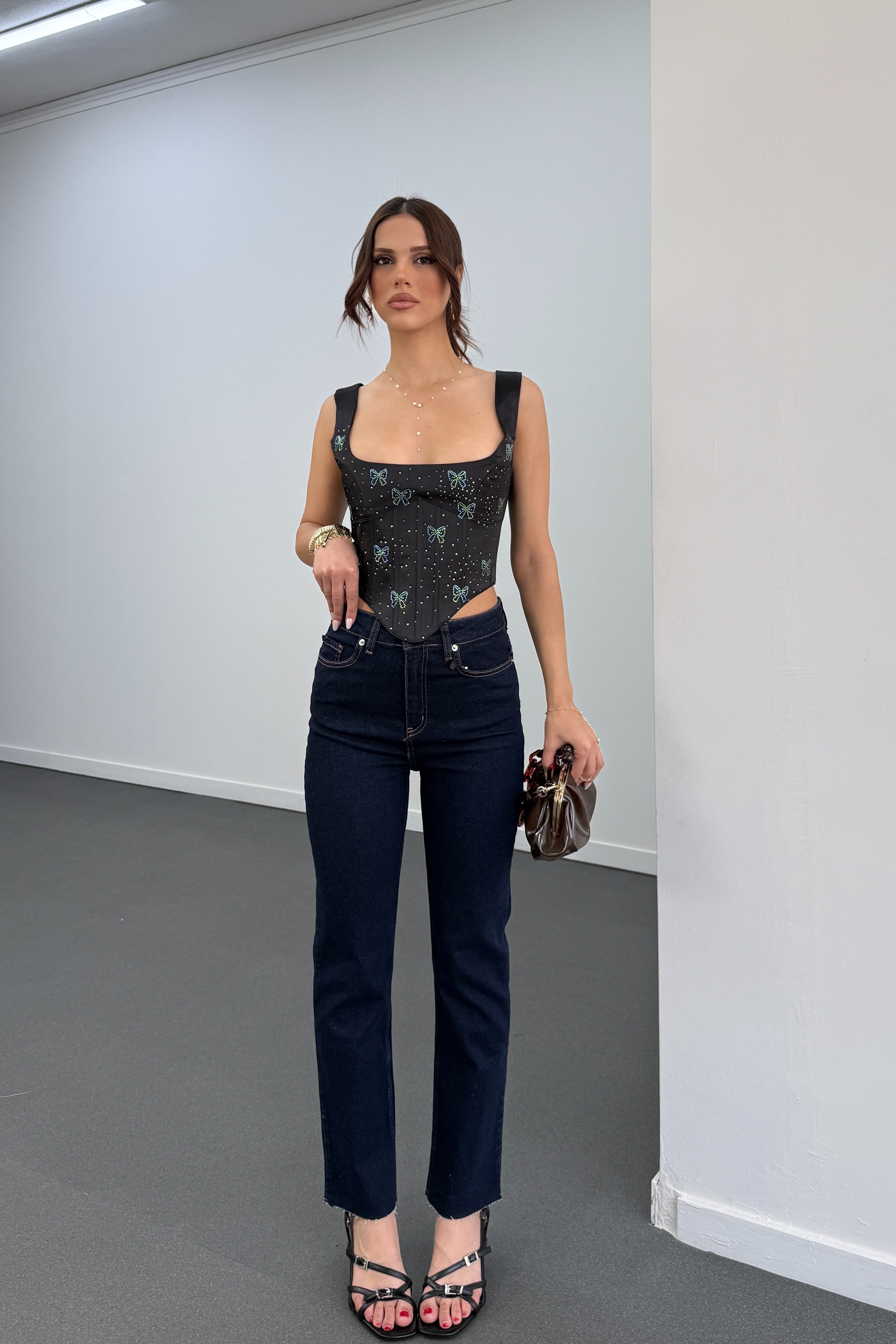 Juliet Lacivert Yüksek Bel Slim Fit Jeans