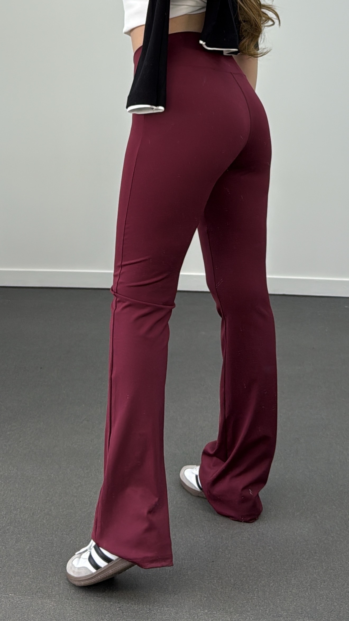 Hola Collanți spanioli super confortabili cu talie super înaltă Burgundy