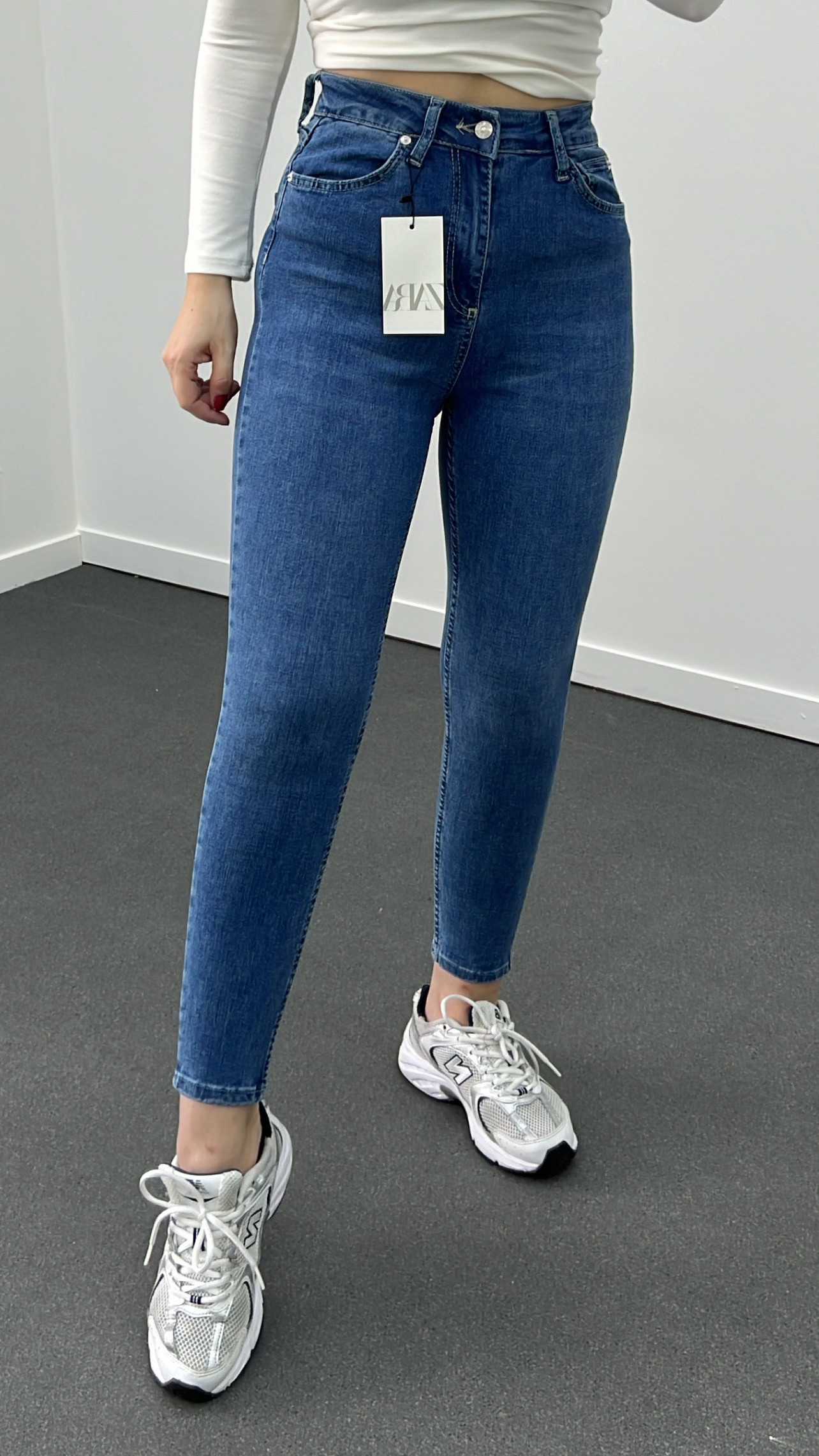 ZR Açık Kot Süper Likralı Toparlayıcı Skinny Jeans