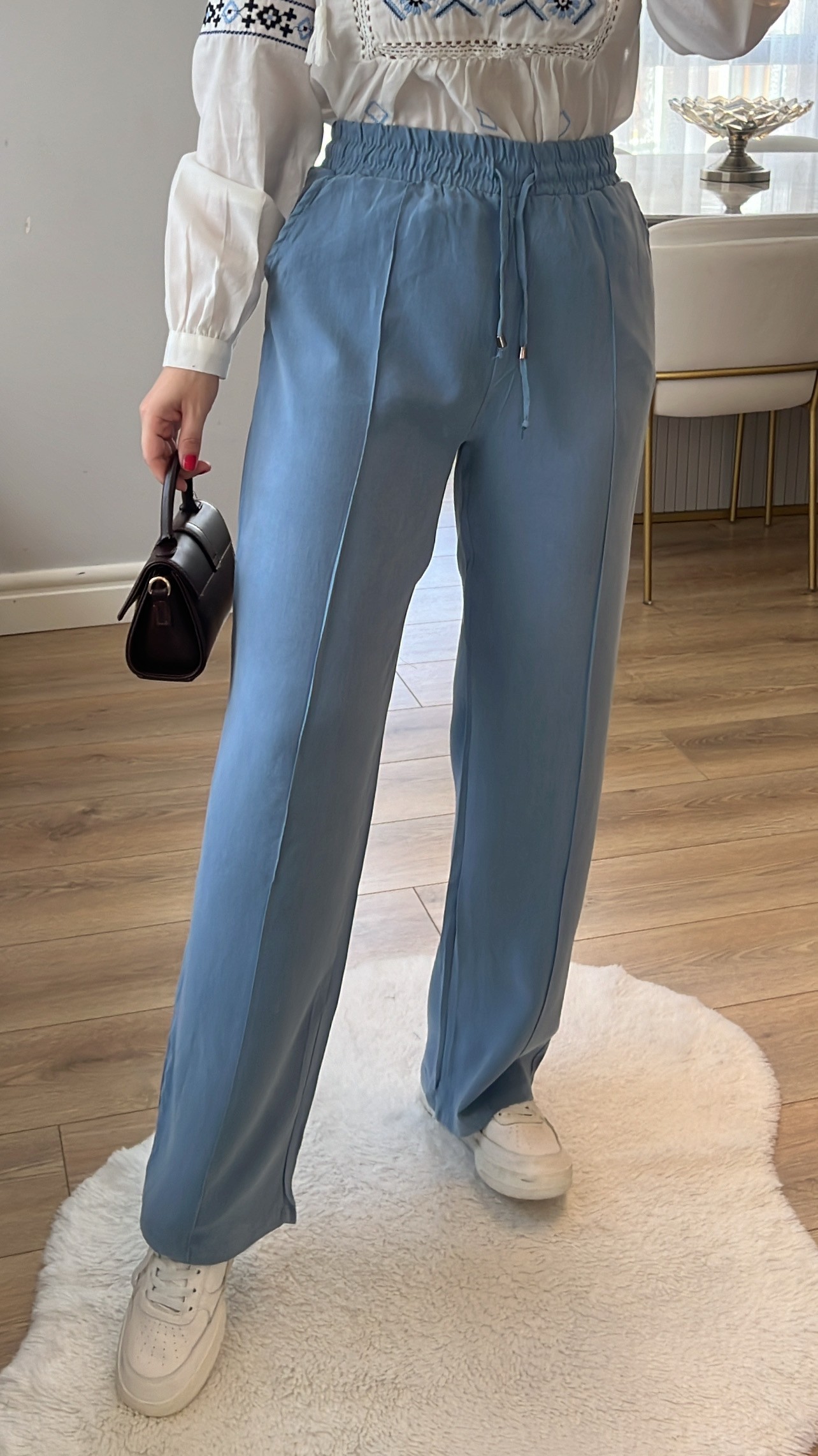Massi Baby Blue %100 Pamuk Modal Pantolon
