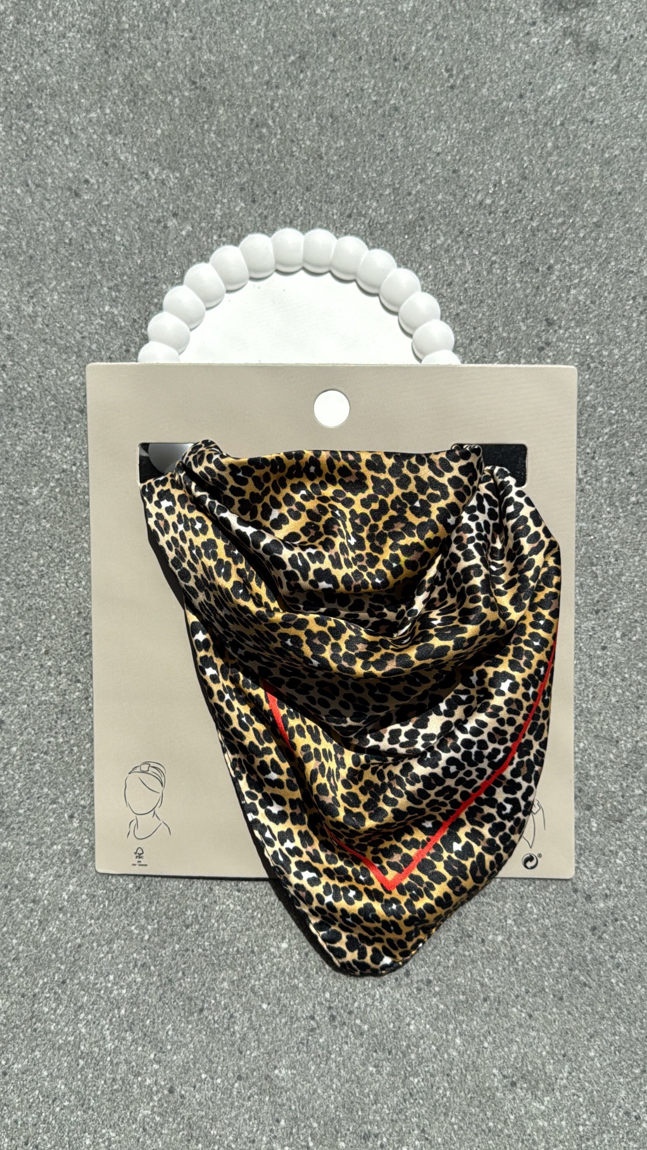 Leopar Desenli Fular