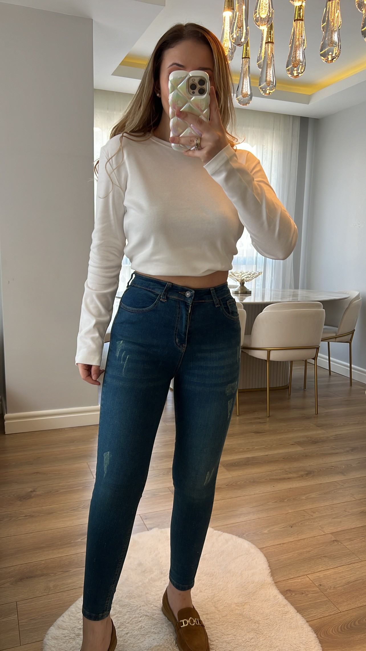 Topshop Tint Tırnak Detaylı Kot Toparlayıcı Skinny Jeans