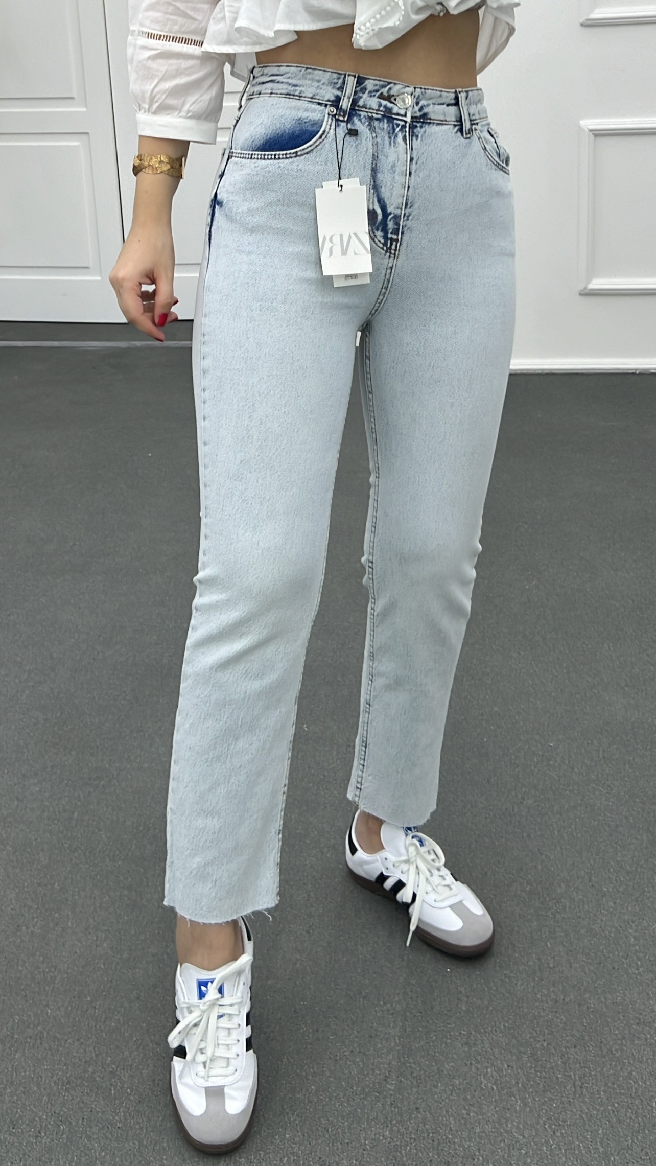 Juliet Buz Mavisi Yüksek Bel Slim Fit Jean