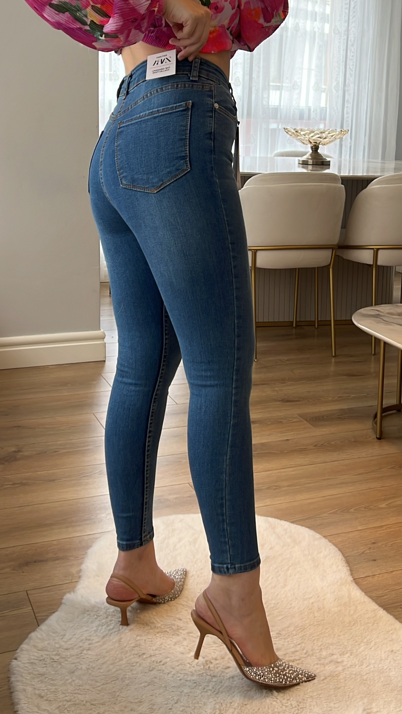 ZR Açık Kot Toparlayıcı Skinny Jeans