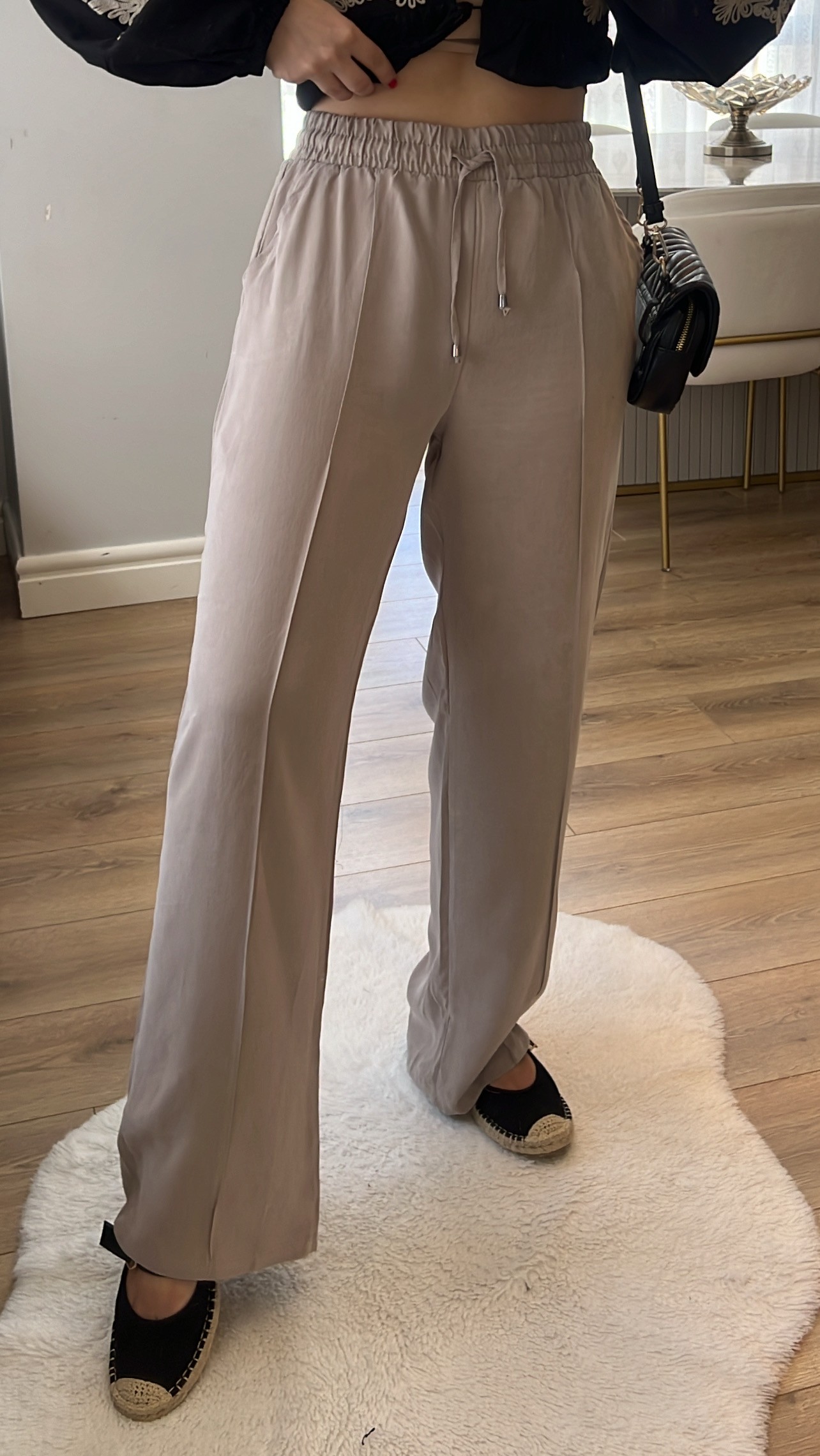 Pantaloni Massi Maro 100% Bumbac Modal