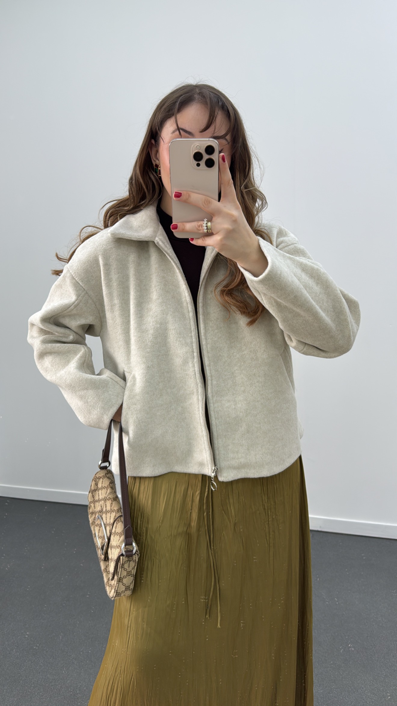 ZR Stone Colour Stamp Coat