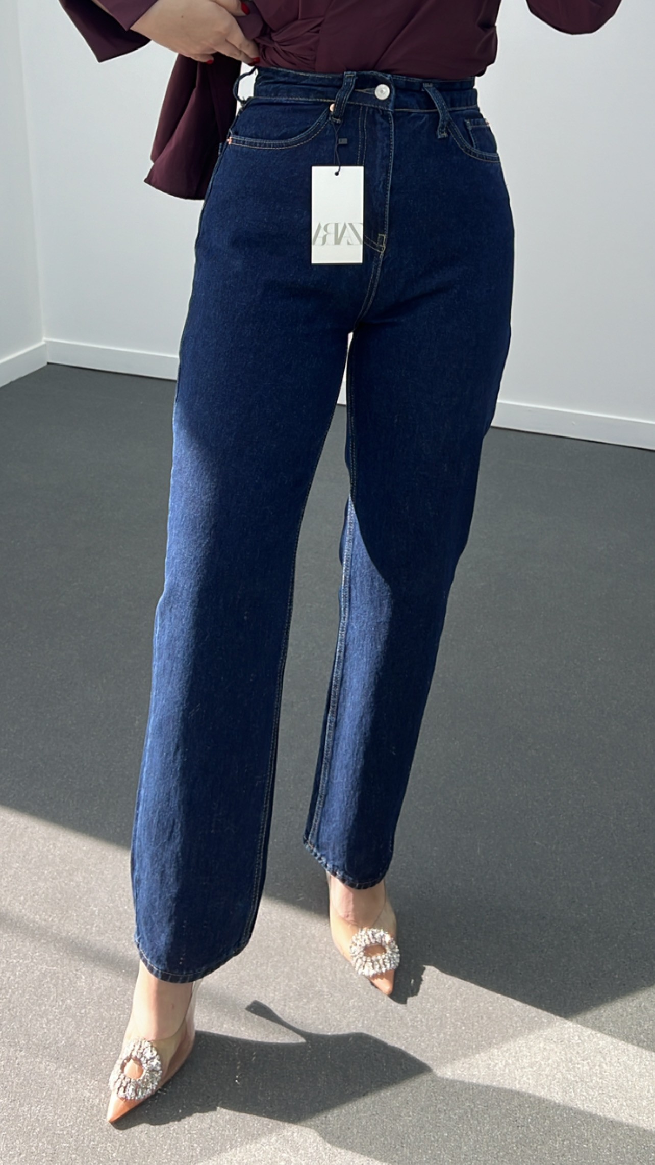 Vegas Dark Blue Slim Straight Jeans