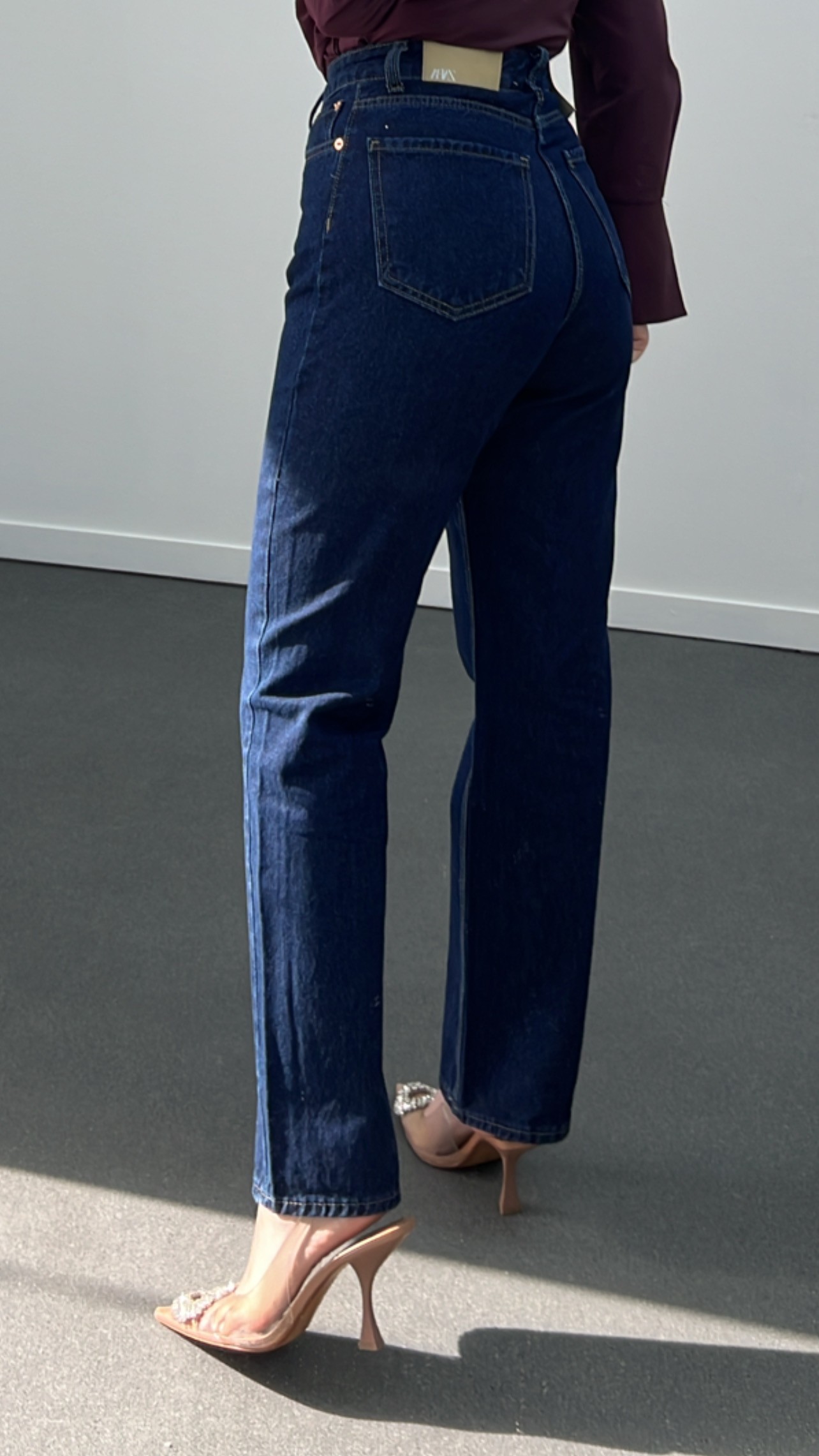 Vegas Dark Blue Slim Straight Jeans