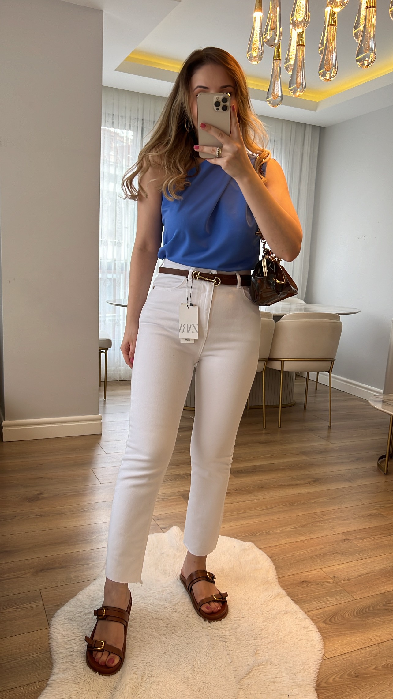 Juliet Beyaz Renk Yüksek Bel Slim Fit Jean