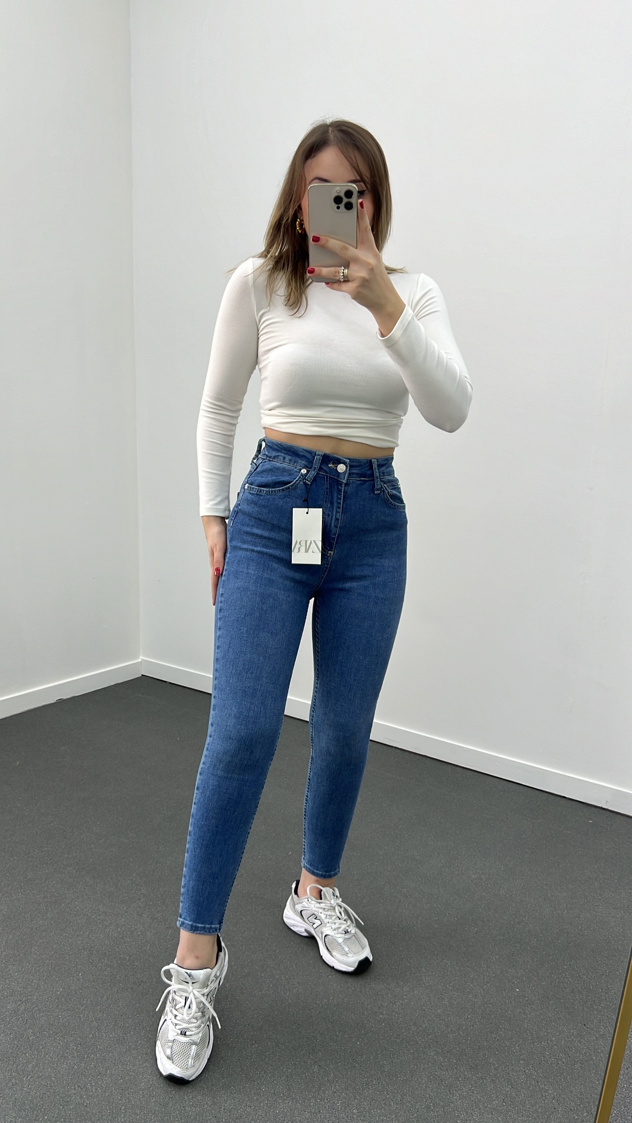 ZR Açık Kot Süper Likralı Toparlayıcı Skinny Jeans