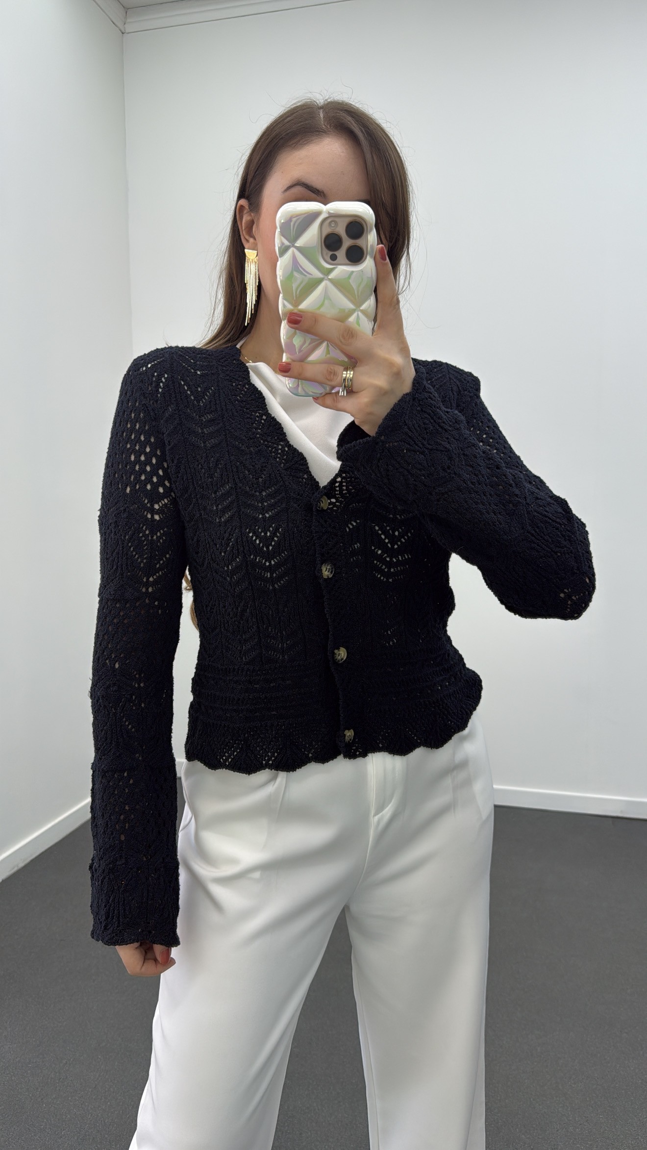 Cardigan Muse Bleumarin Tricotaj