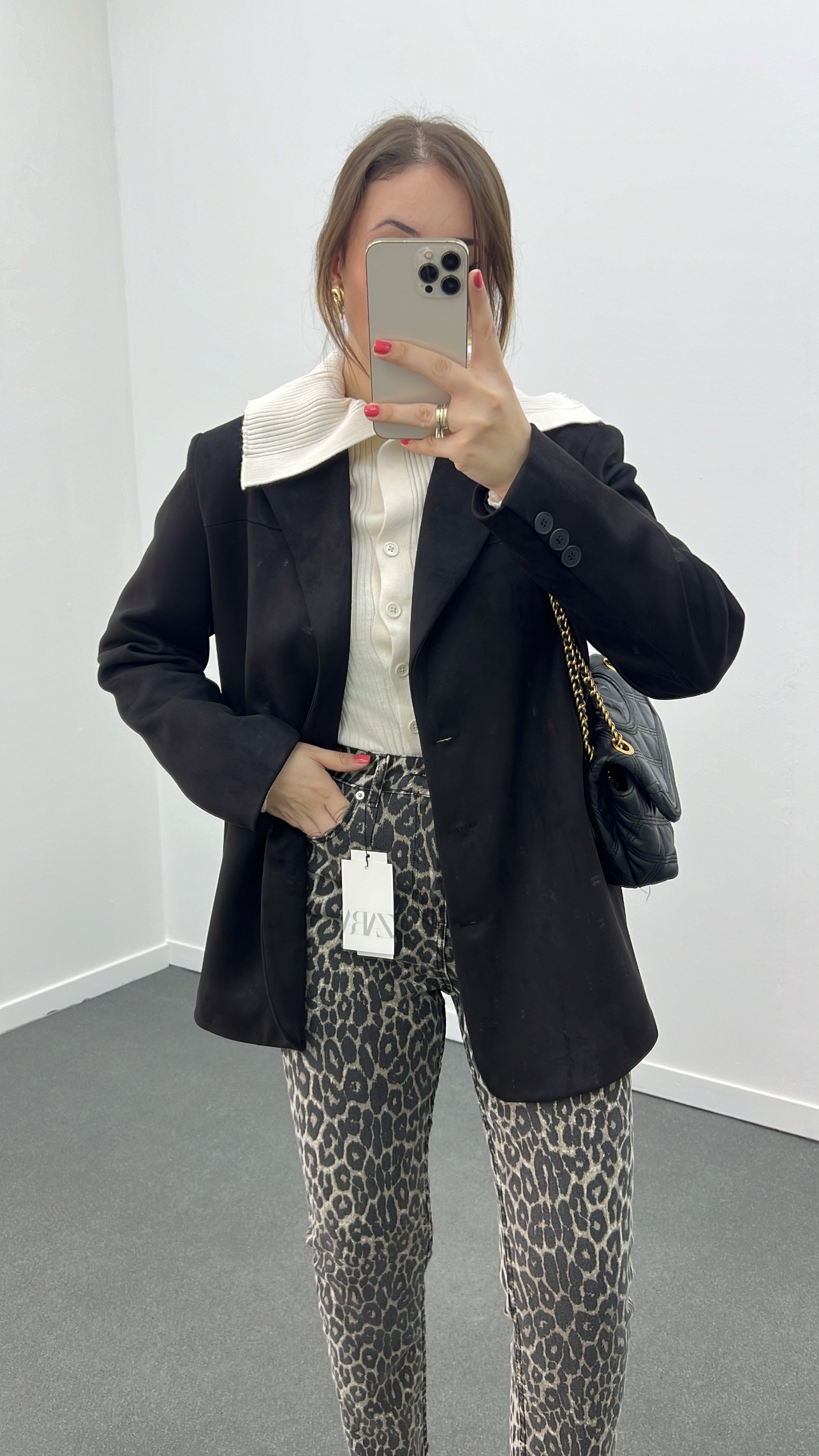 Massi Siyah Premium Süet Blazer Ceket