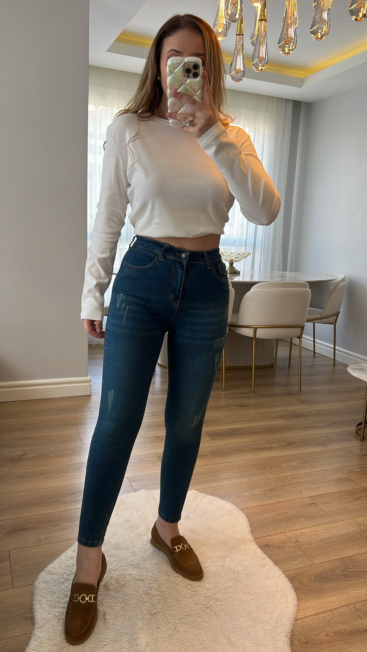 Topshop Tint Tırnak Detaylı Kot Toparlayıcı Skinny Jeans