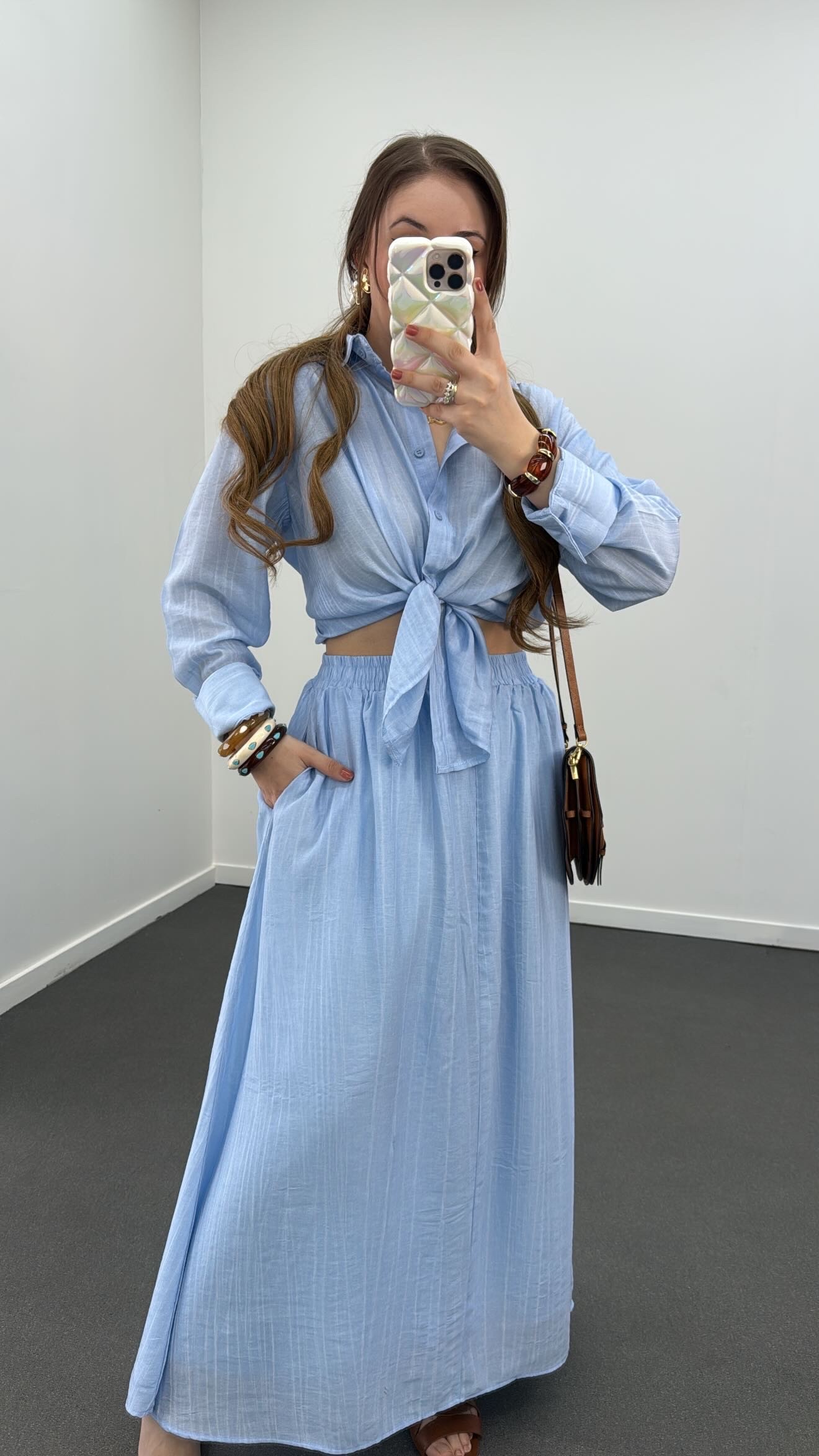 Cămașă Hestia Blue Tencel
